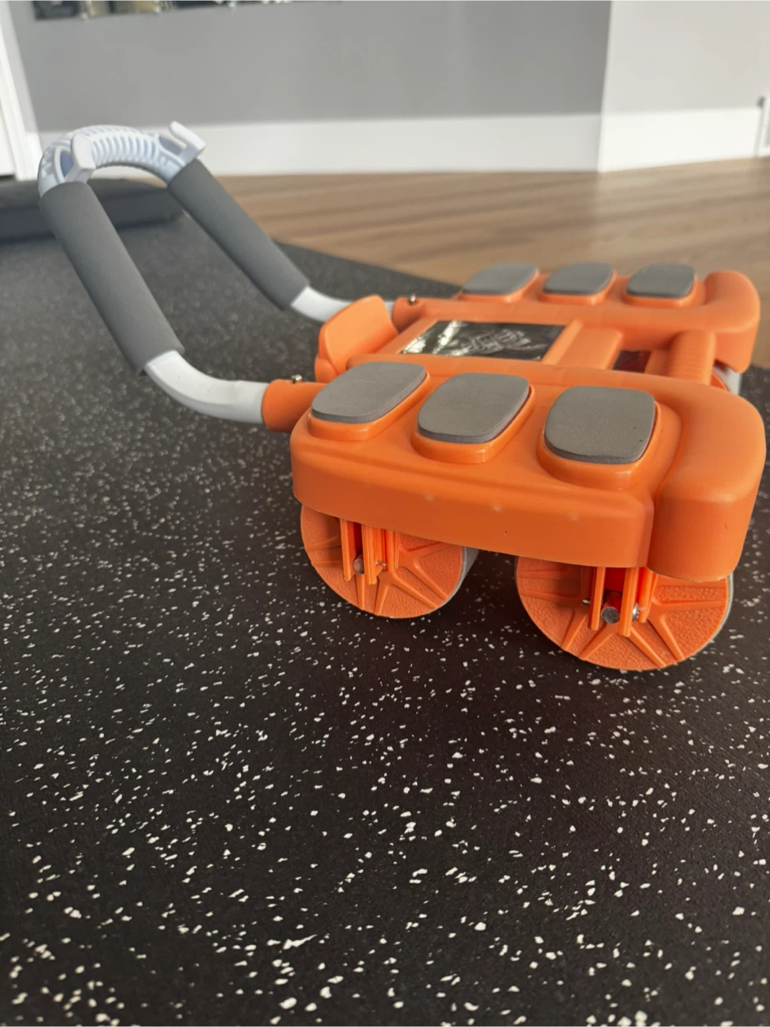 Orange 4-Wheel Ab Roller with Elbow Support - photo 3