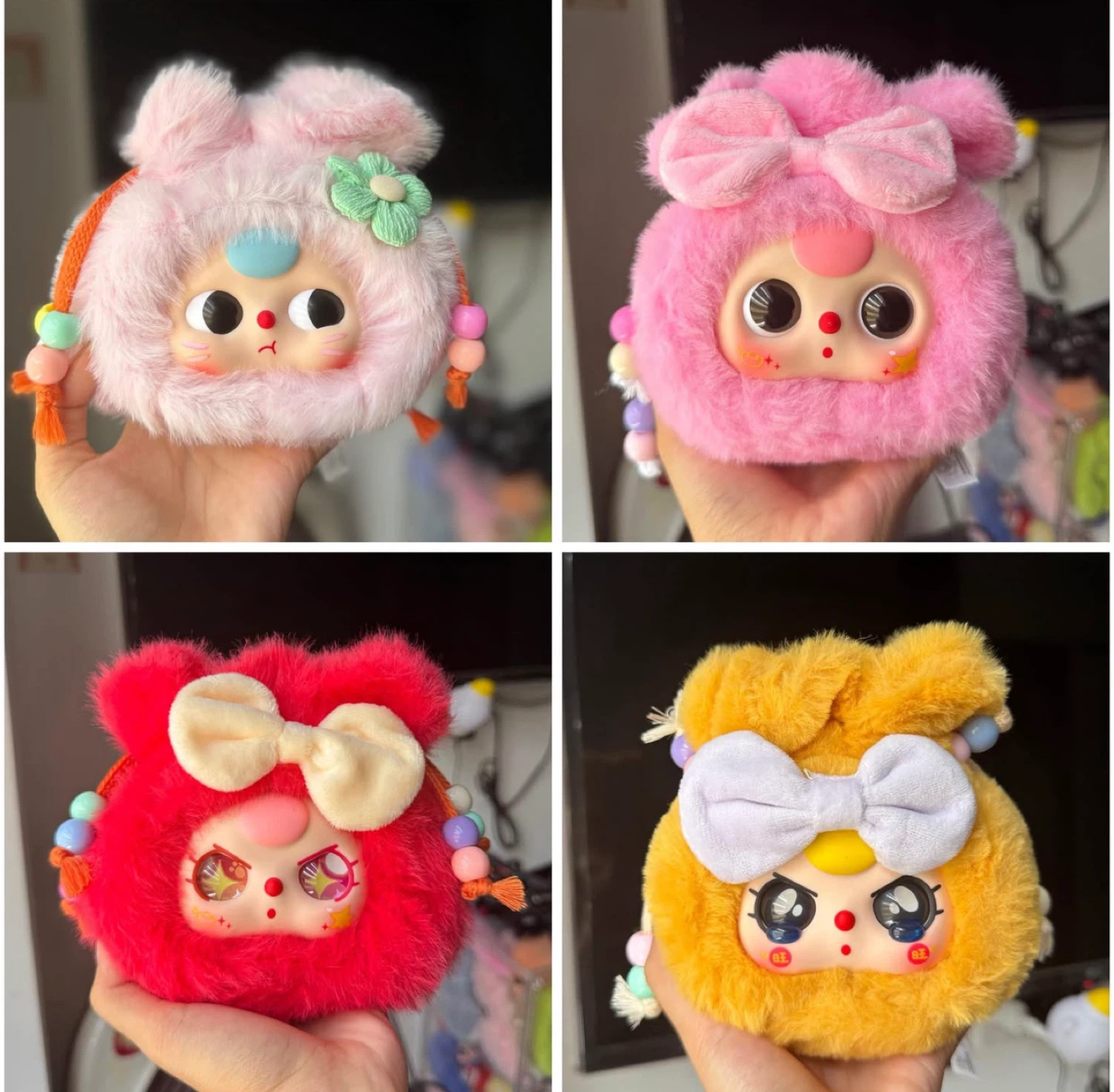Fluffy Character Coin Purse Pouch