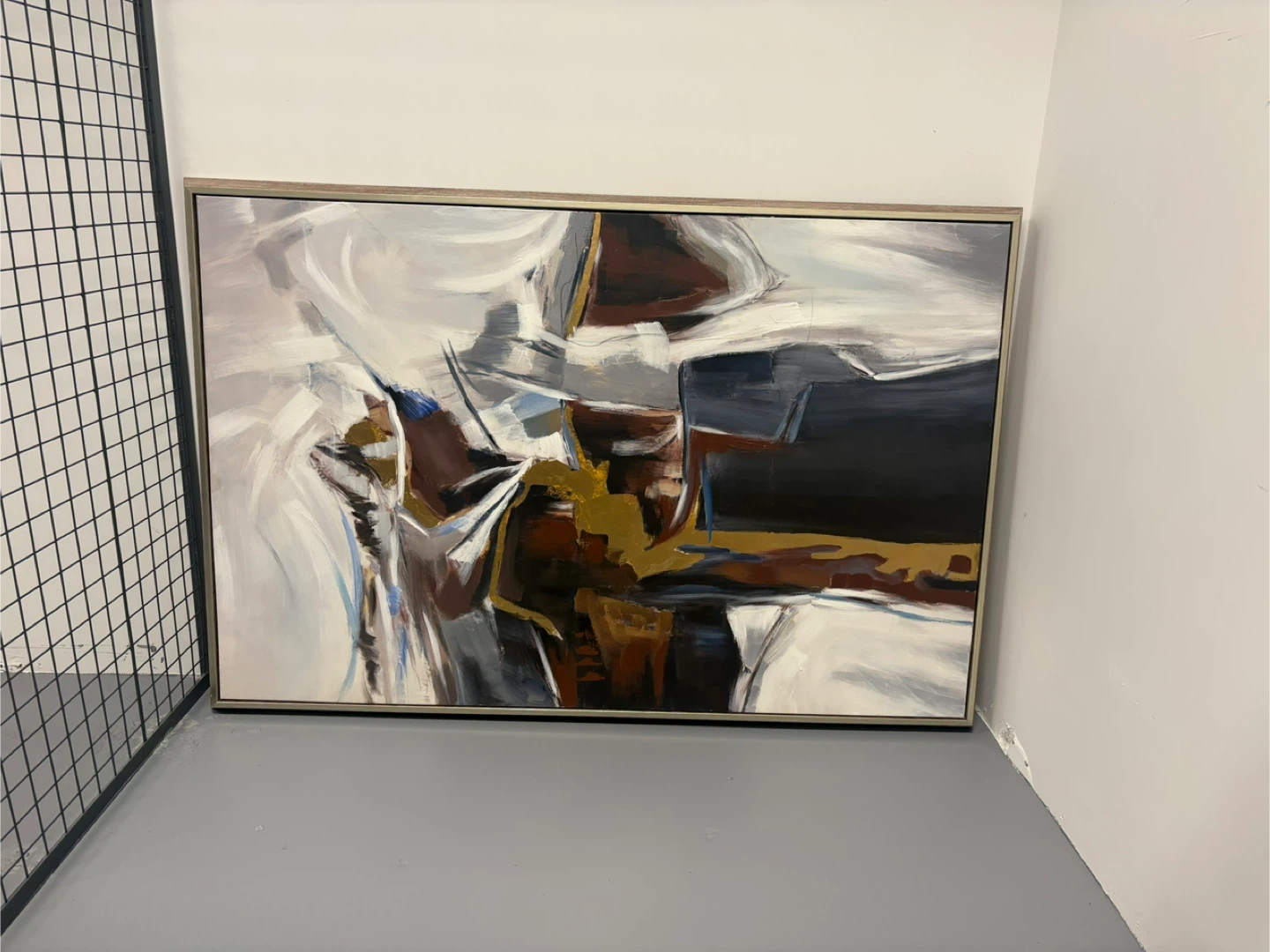 Abstract Framed Wall Art Painting - photo 2