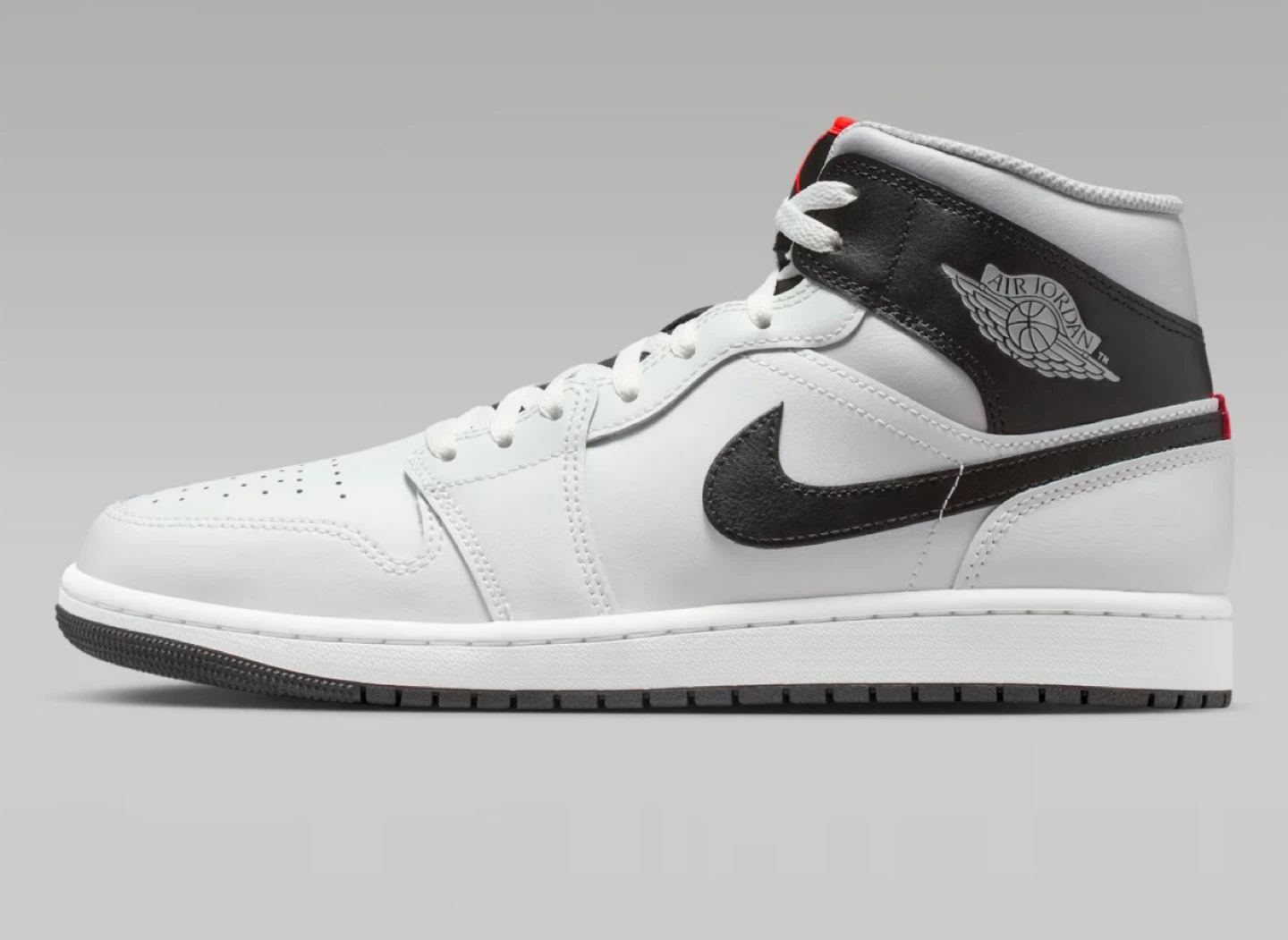 Air Jordan 1 Mid Summit White/Black Men's Shoes - photo 3