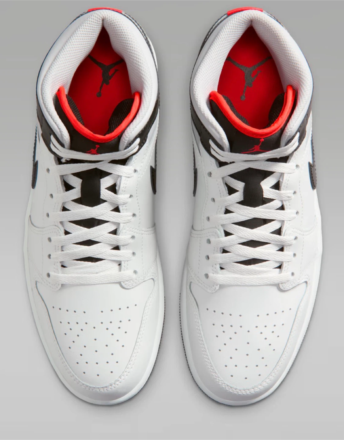 Air Jordan 1 Mid Summit White/Black Men's Shoes - photo 4