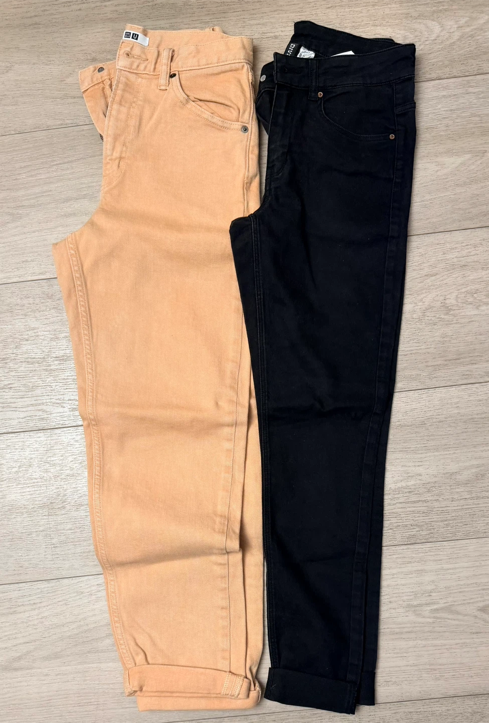 Ladies Jeans Size S-XS Peach & Black