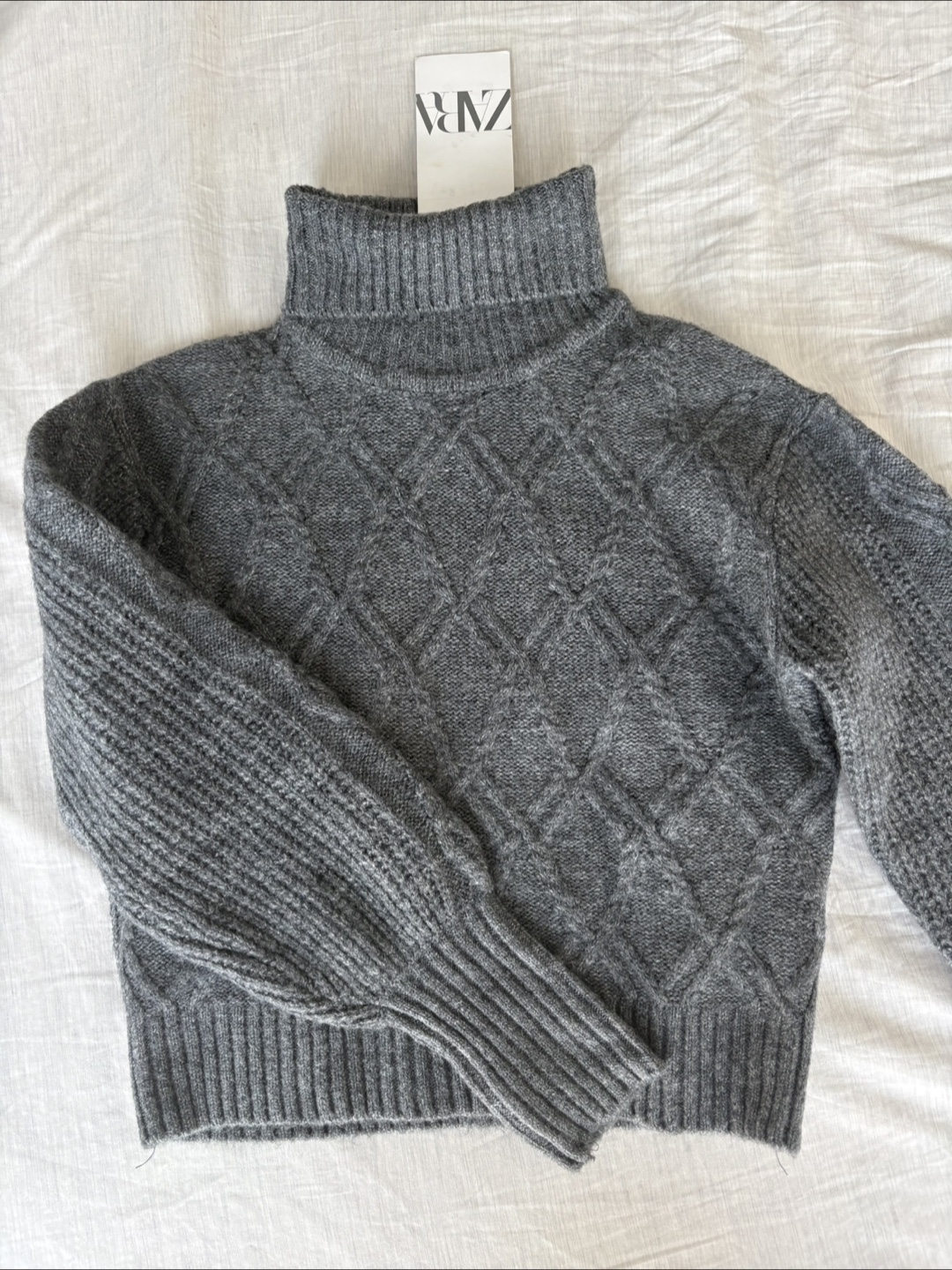 Zara Grey Turtleneck Sweater - photo 2