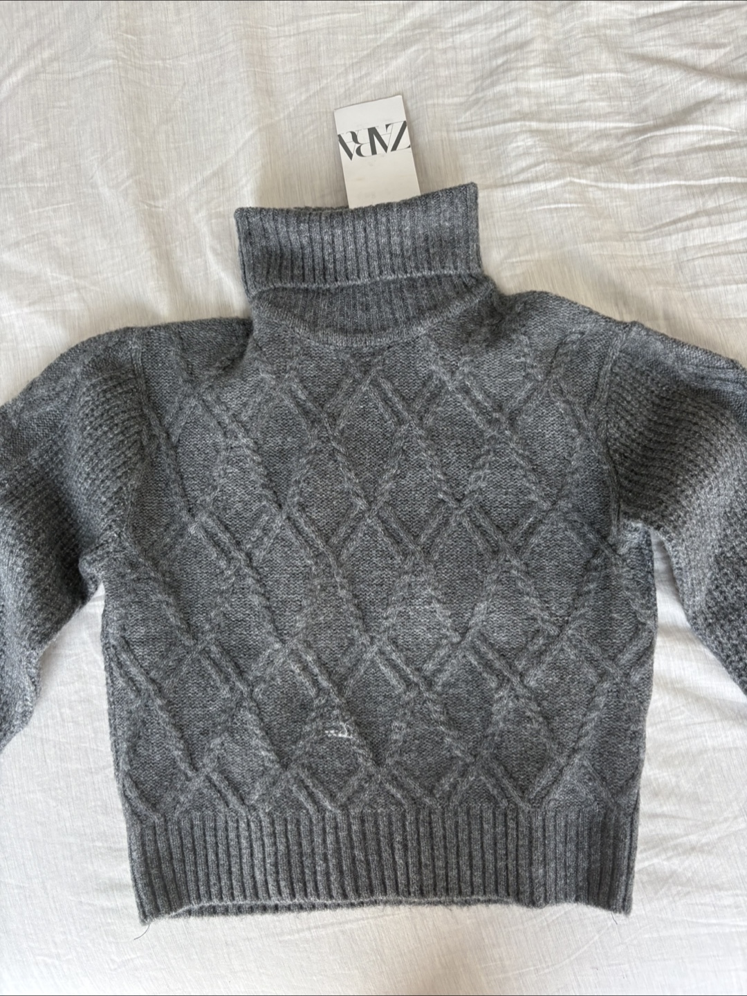 Zara Grey Turtleneck Sweater