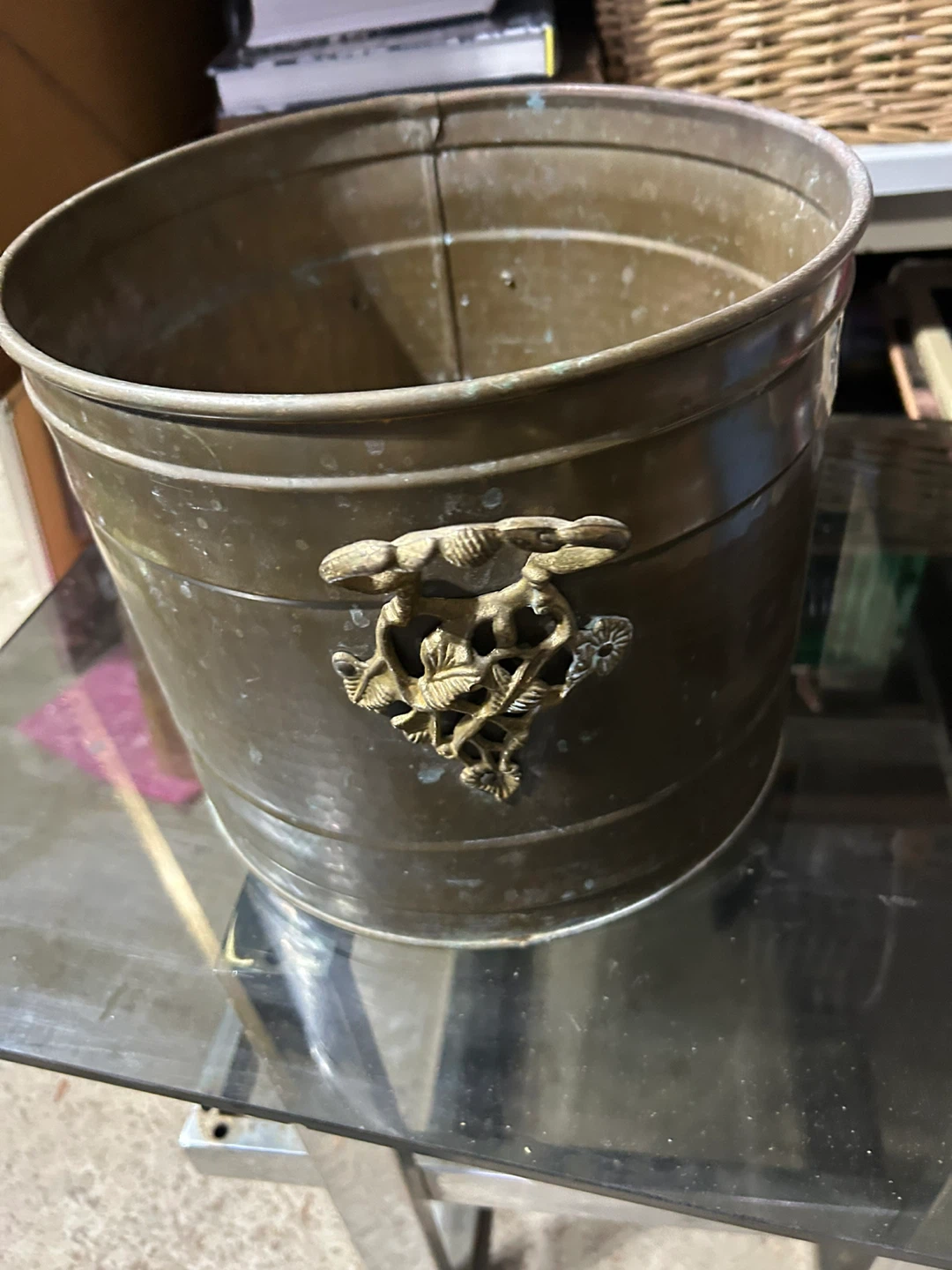 Brass Planter Pot with Handles