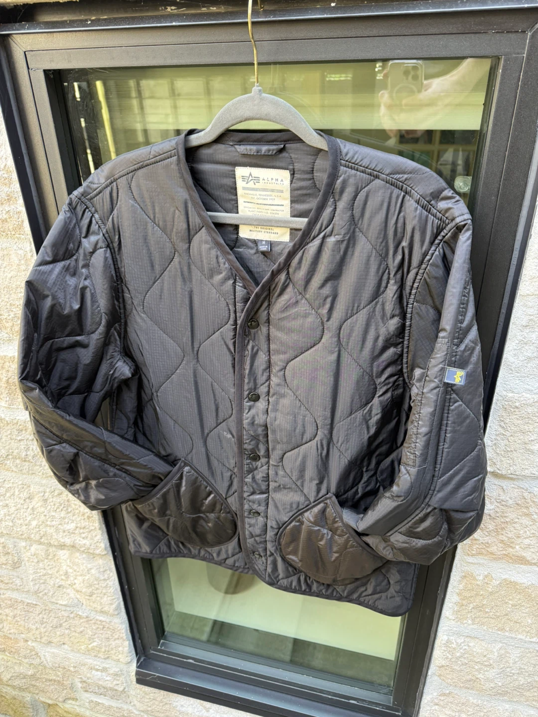 Alpha Industries Black Quilted Liner Jacket - photo 5