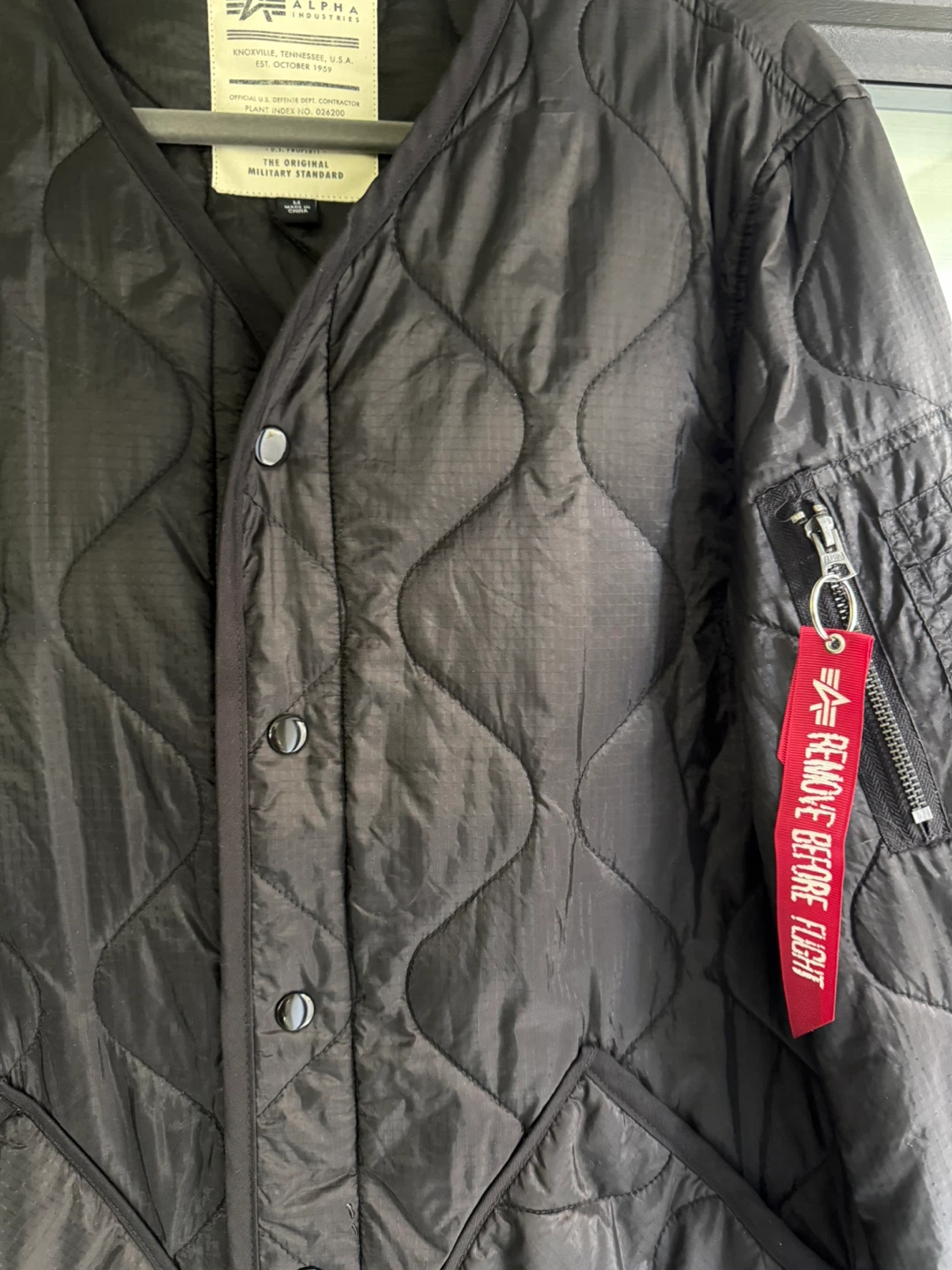 Alpha Industries Black Quilted Liner Jacket - photo 4