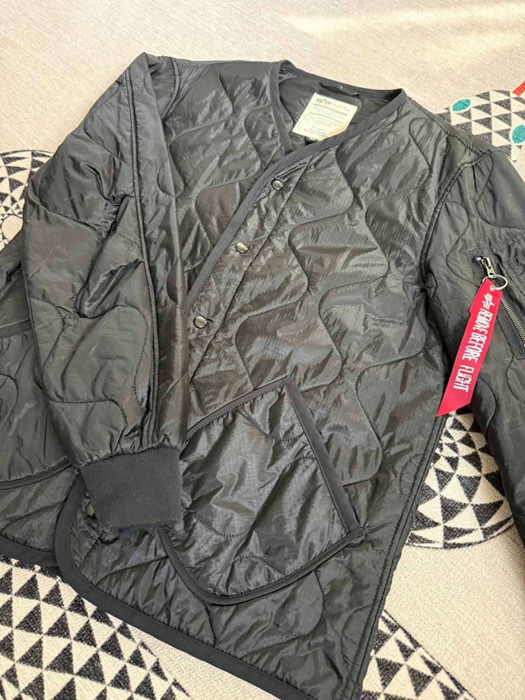Alpha Industries Black Quilted Liner Jacket - photo 3