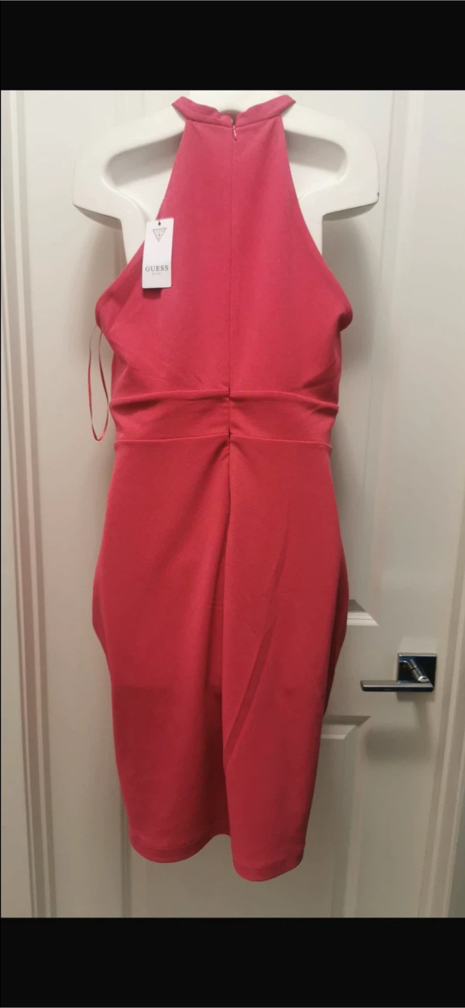 NEW Guess Twisted Charleen Halter Dress – Size 12 – Pink - photo 4