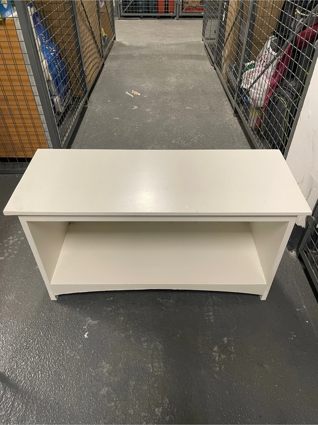 White Storage Bench - photo 2