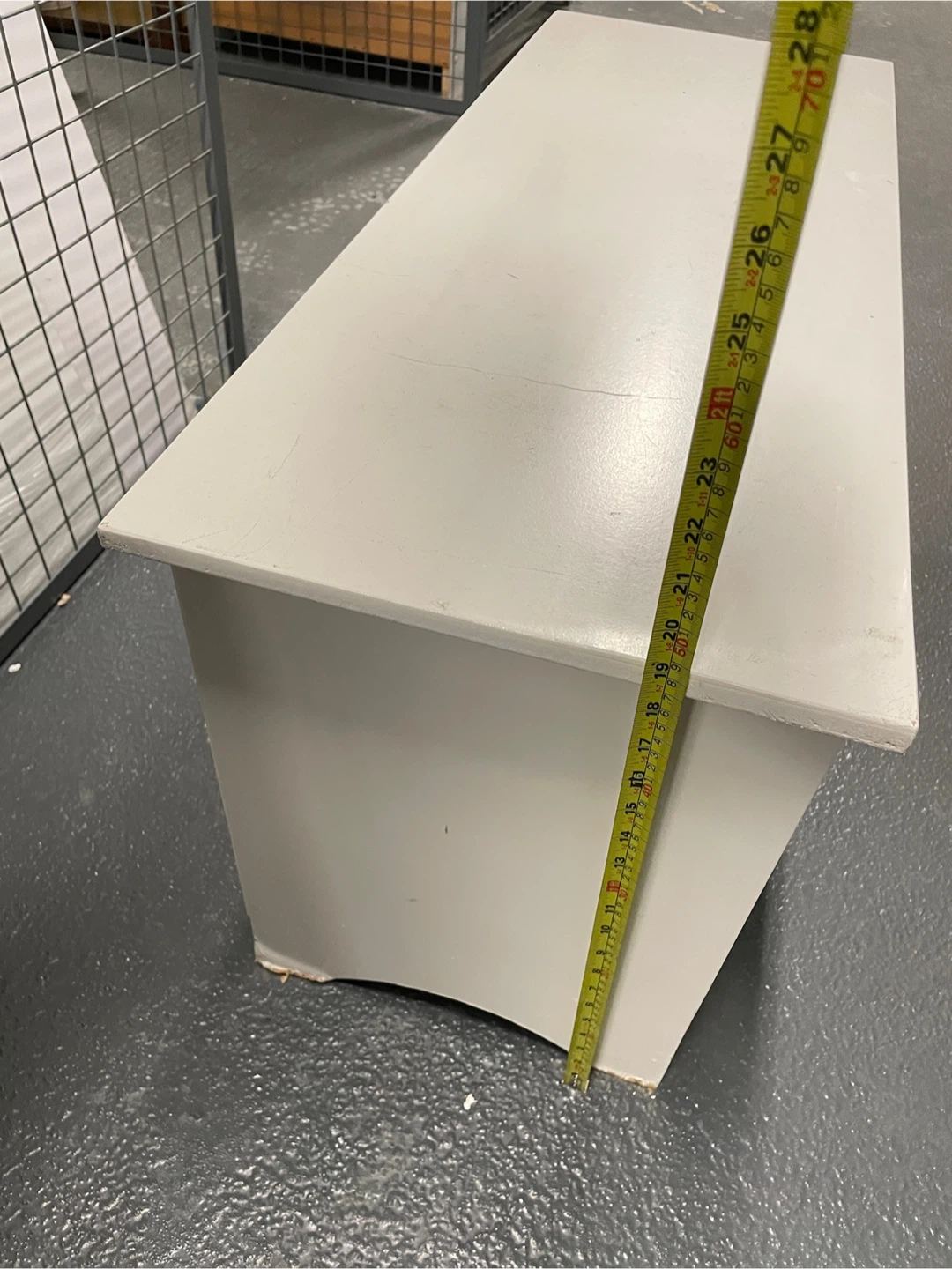 White Storage Bench - photo 4