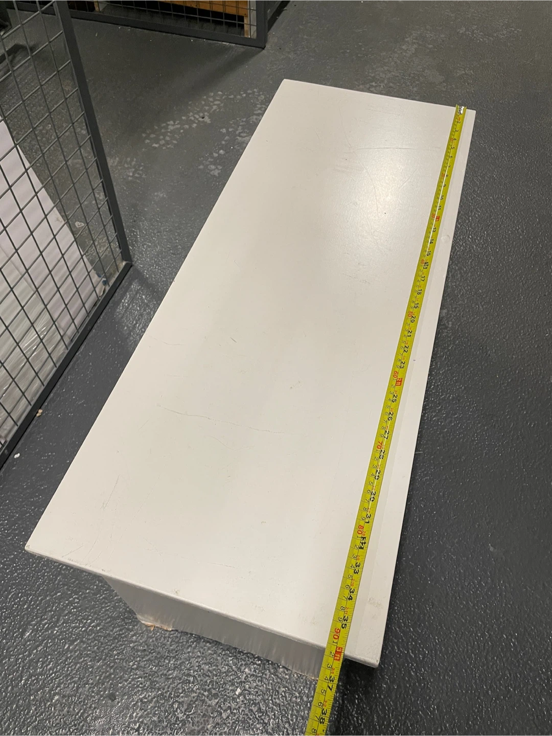 White Storage Bench - photo 5