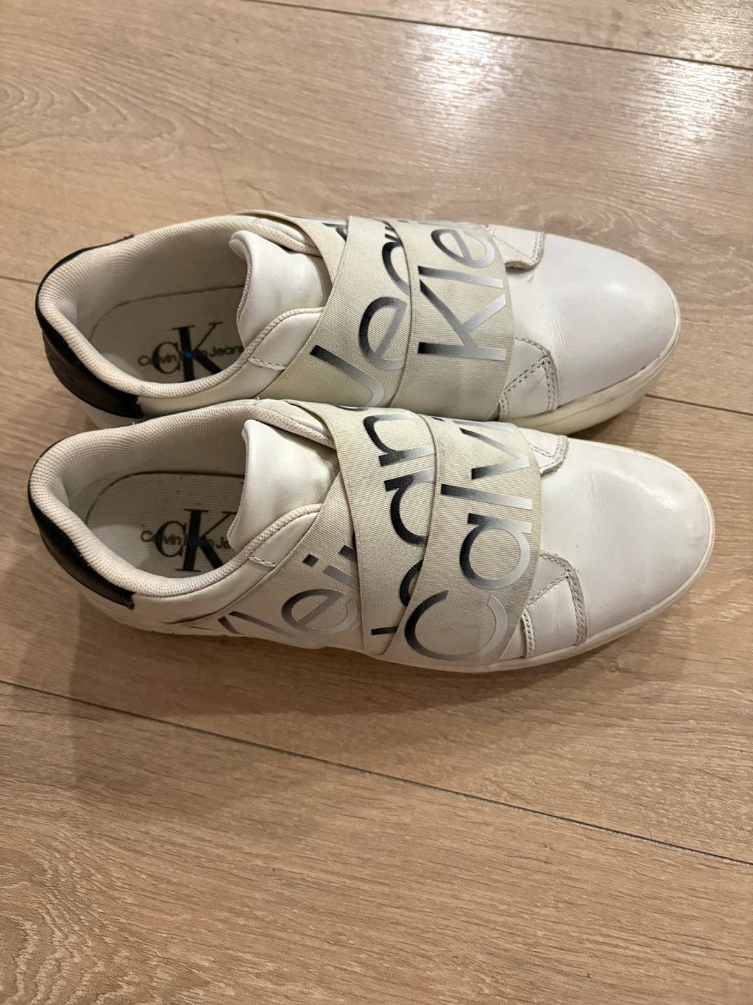 Calvin Klein Jeans White Slip-On Sneakers