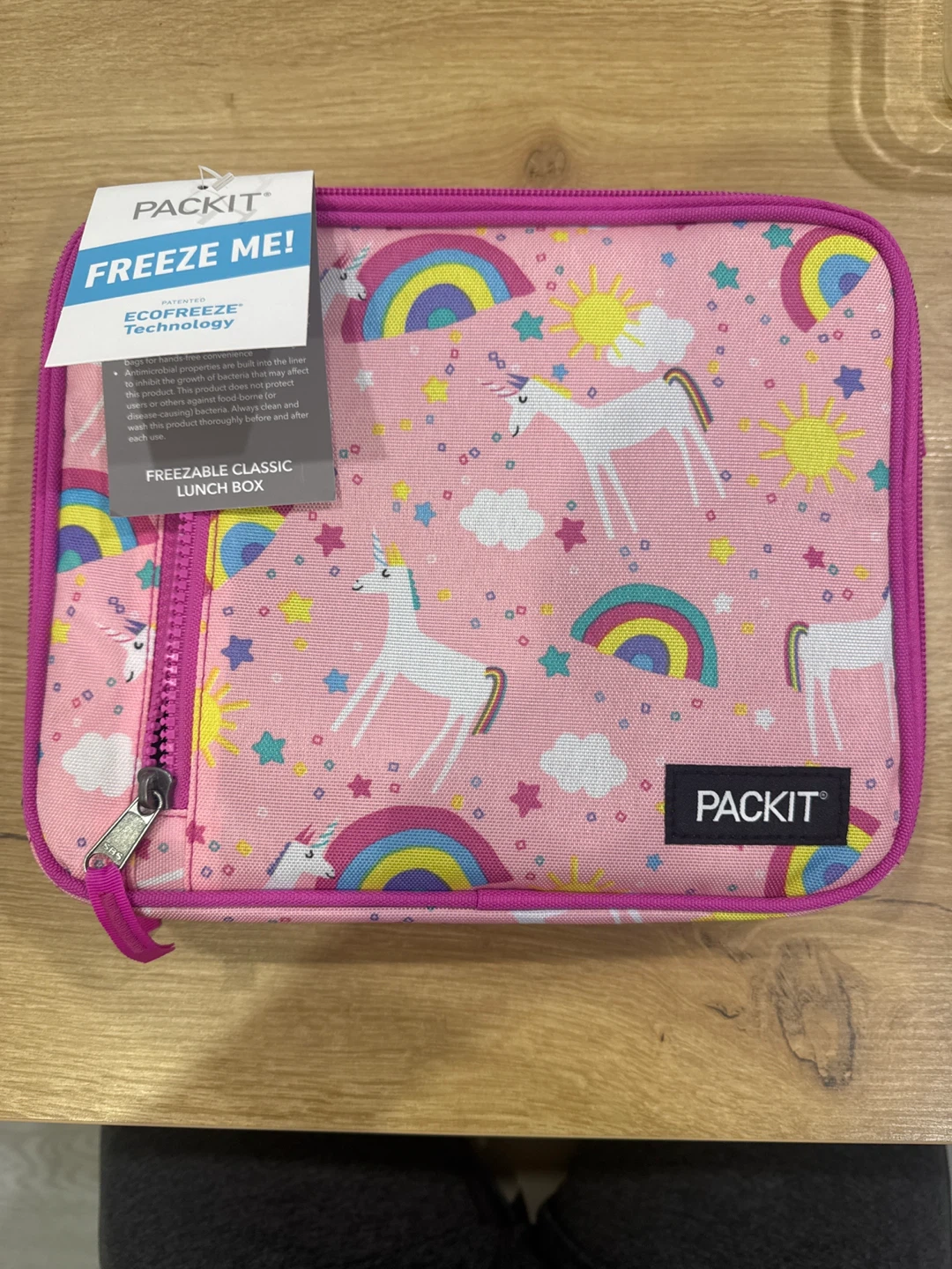 Packit Freezable Classic Lunch Box Unicorn Rainbows