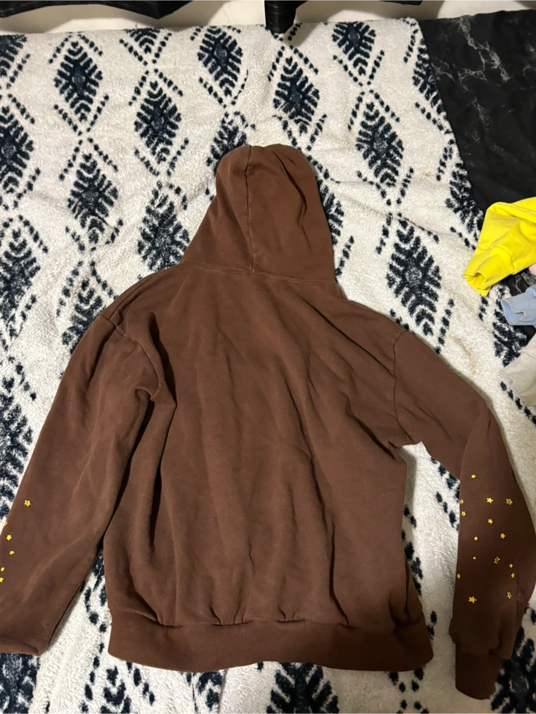 Sp5der Brown Spider Web Hoodie - photo 2