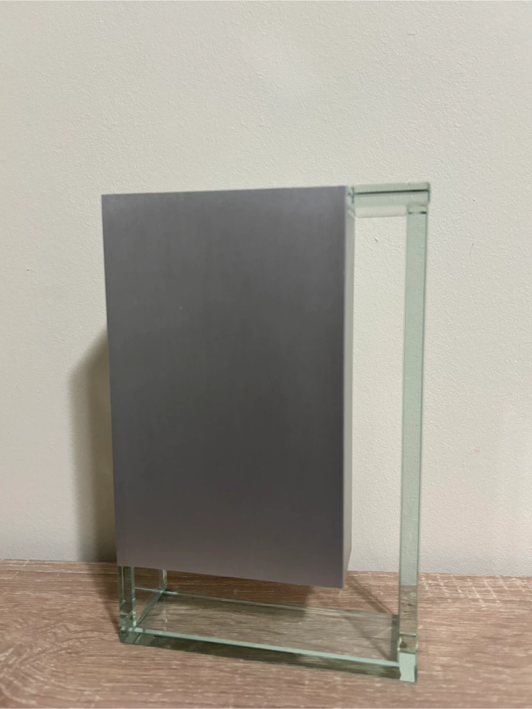 Modern Grey & Clear Glass Vase - photo 2