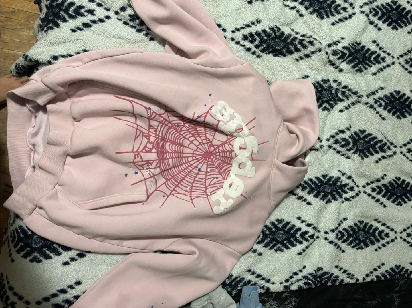 Pink Spiderweb Hoodie