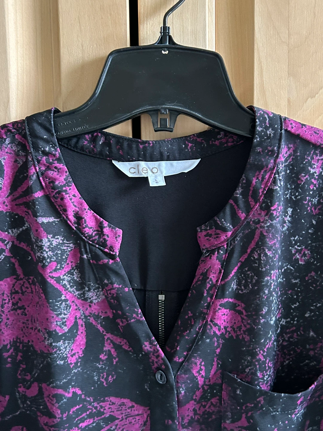 Ladies Long Sleeve Blouse, Zipper in Back, Large - photo 2