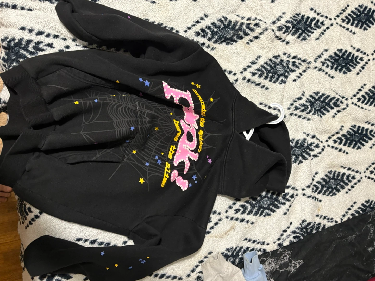 Black Graphic spider hoodie