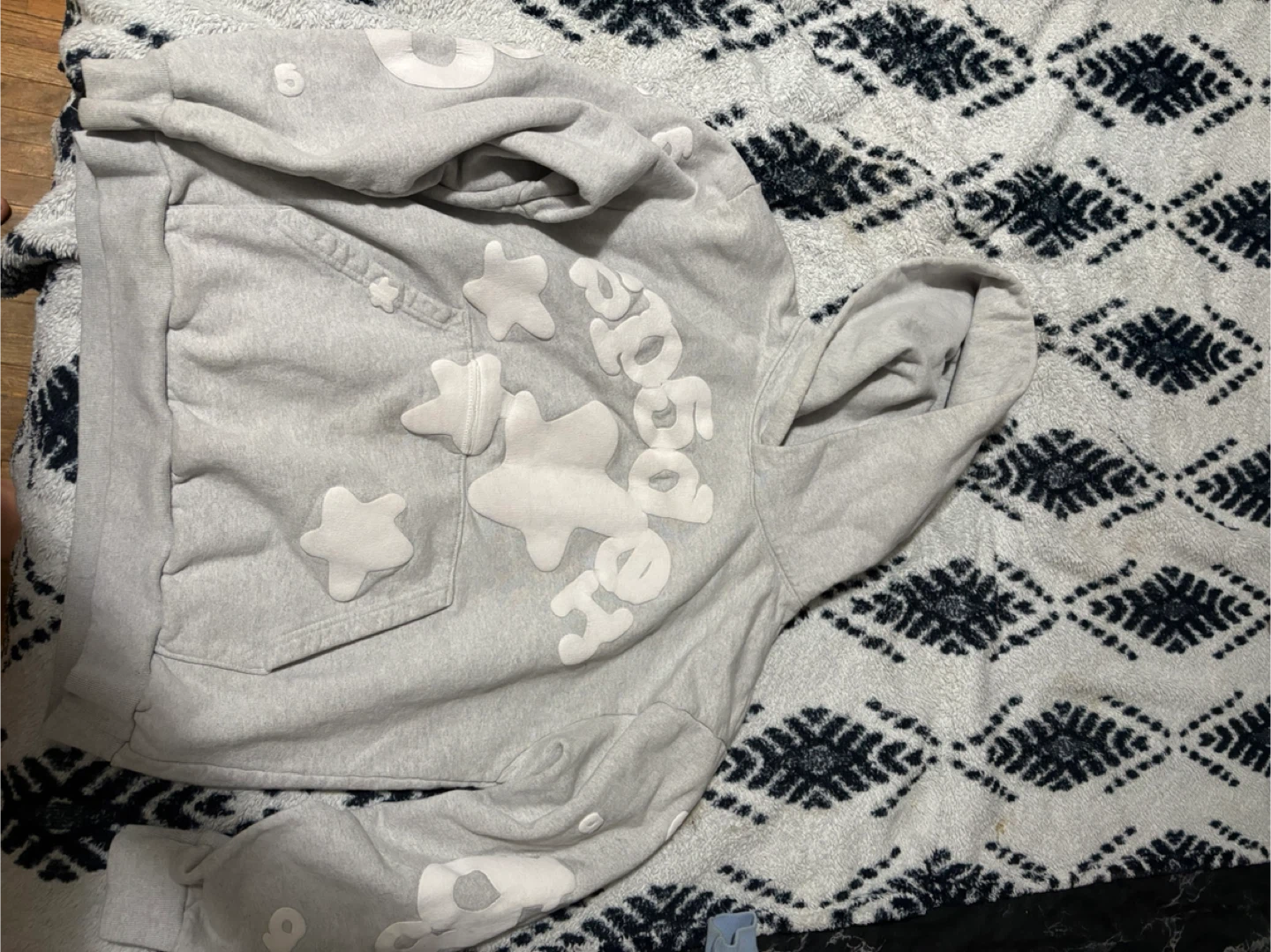 Grey spider Hoodie