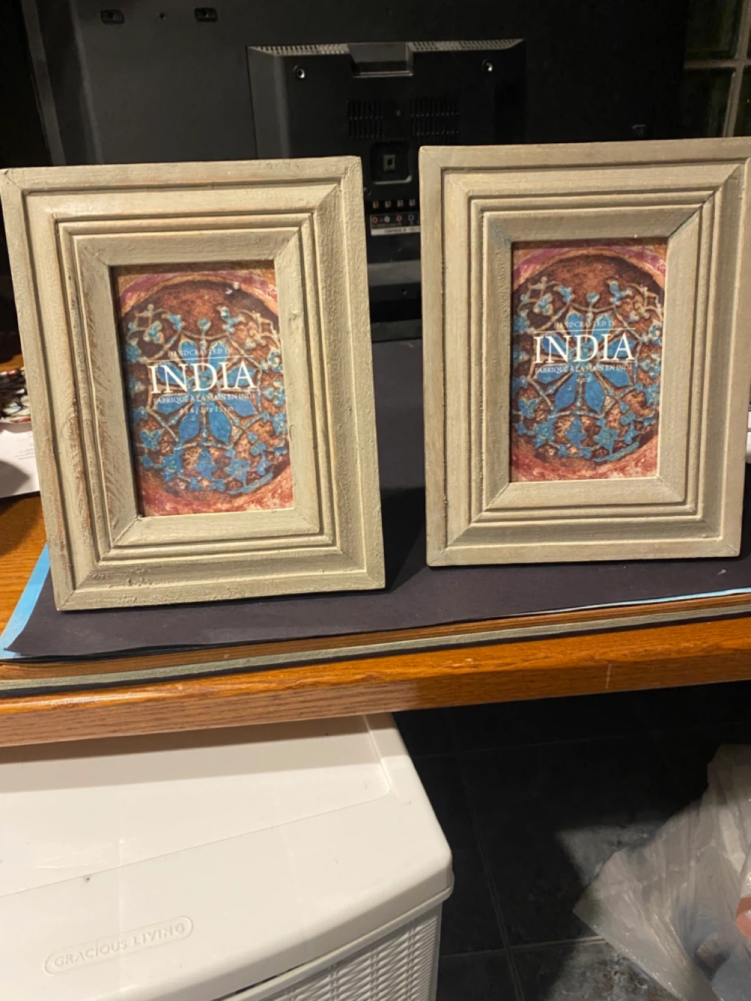 Set of 2 "INDIA" Decorative Picture Frames