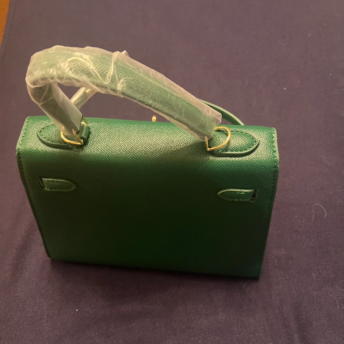 Green Mini Handbag with Shoulder Strap - photo 3