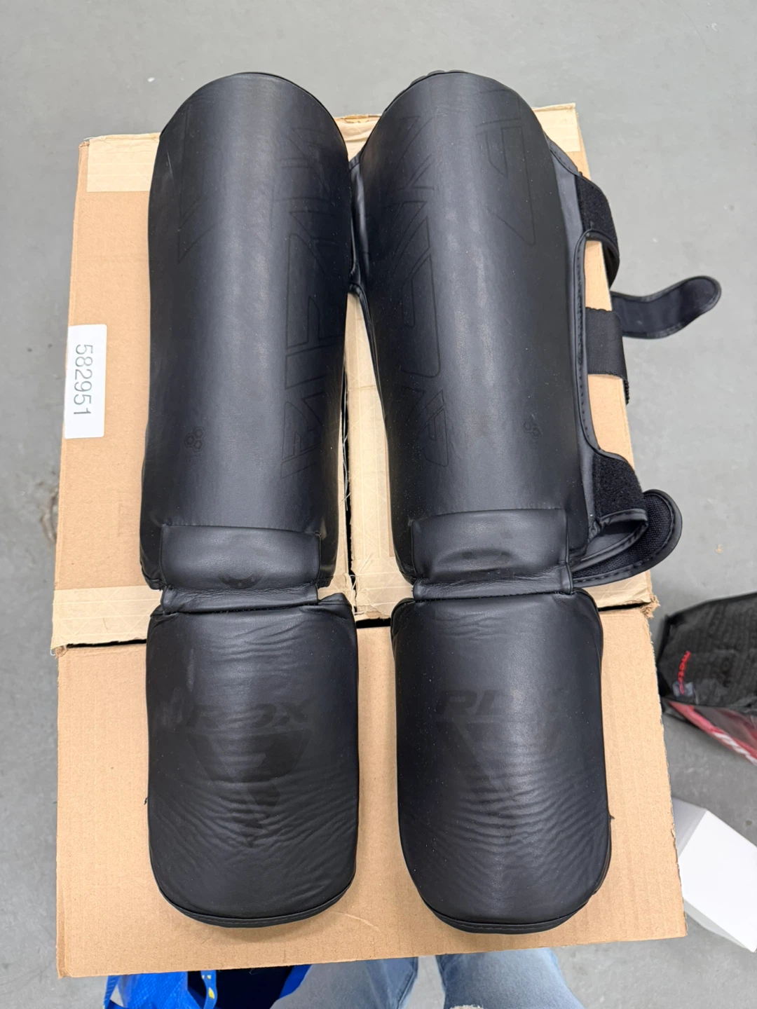 RDX Black Shin Guards