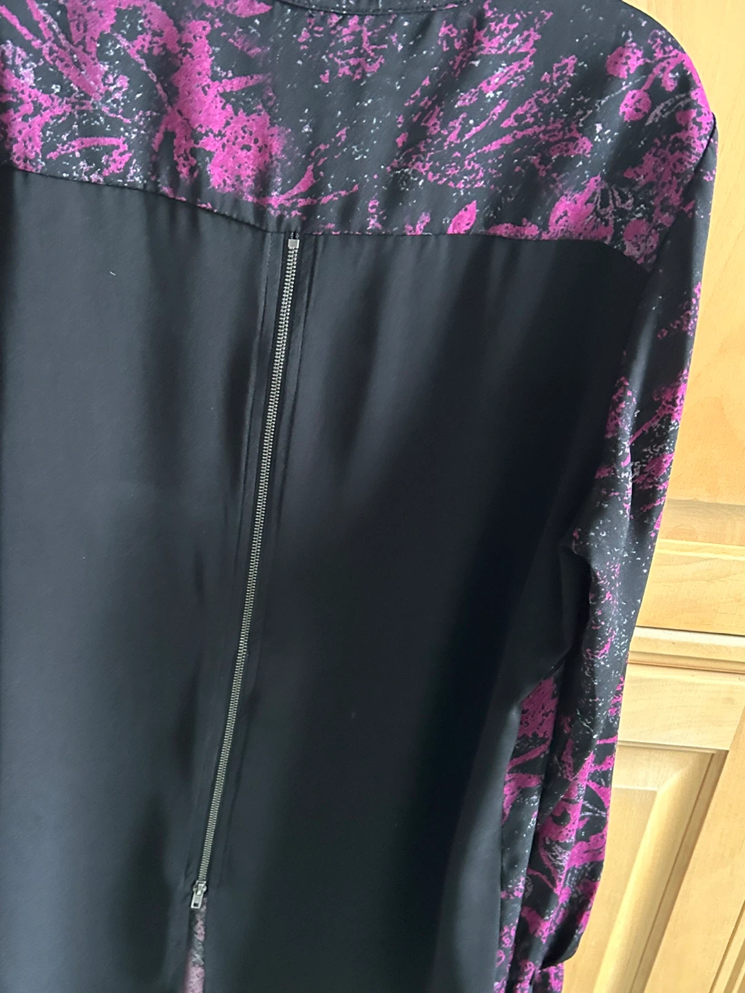 Ladies Long Sleeve Blouse, Zipper in Back, Large - photo 4