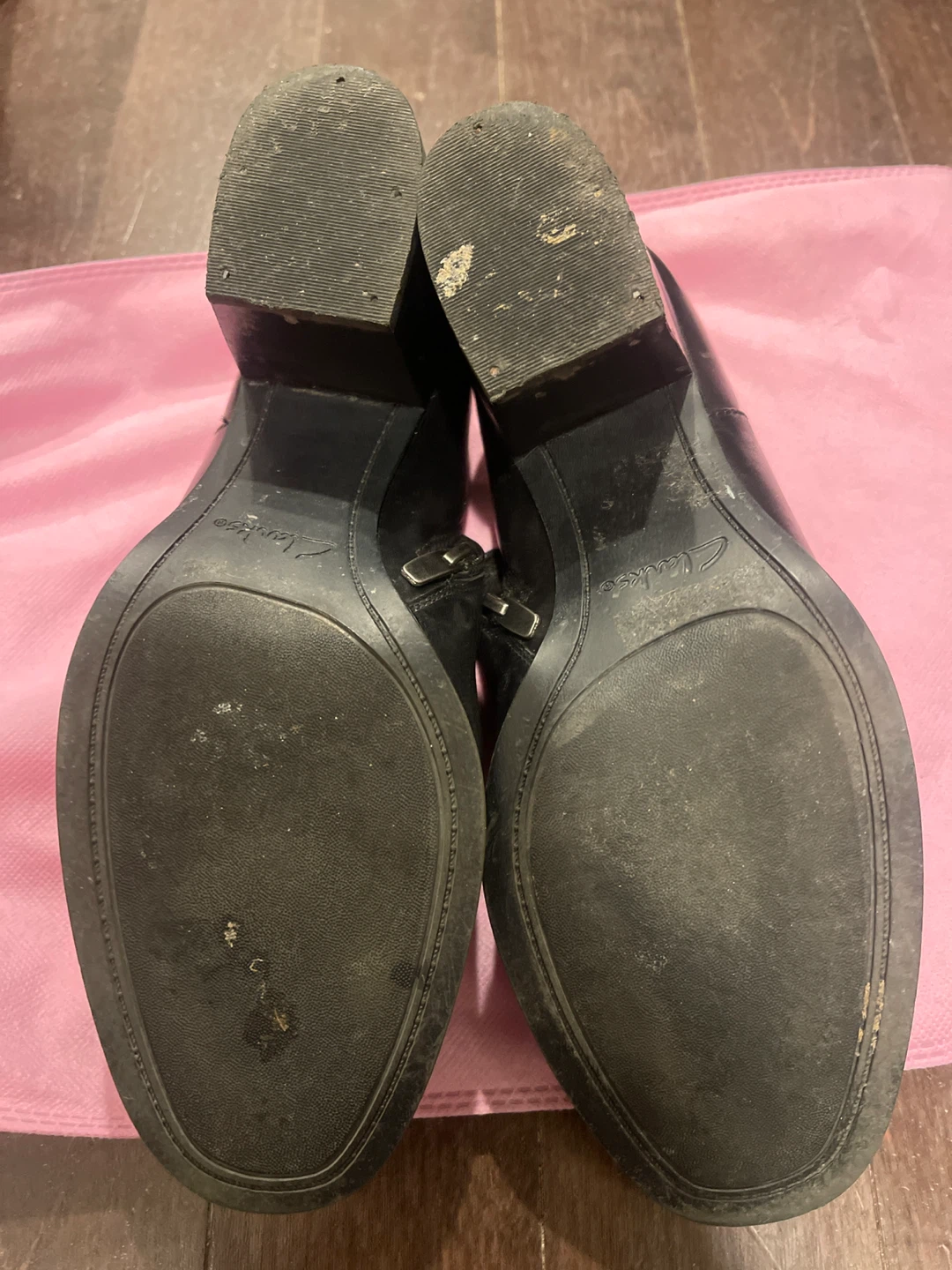 Clarks Black Leather Ankle Boots - photo 2