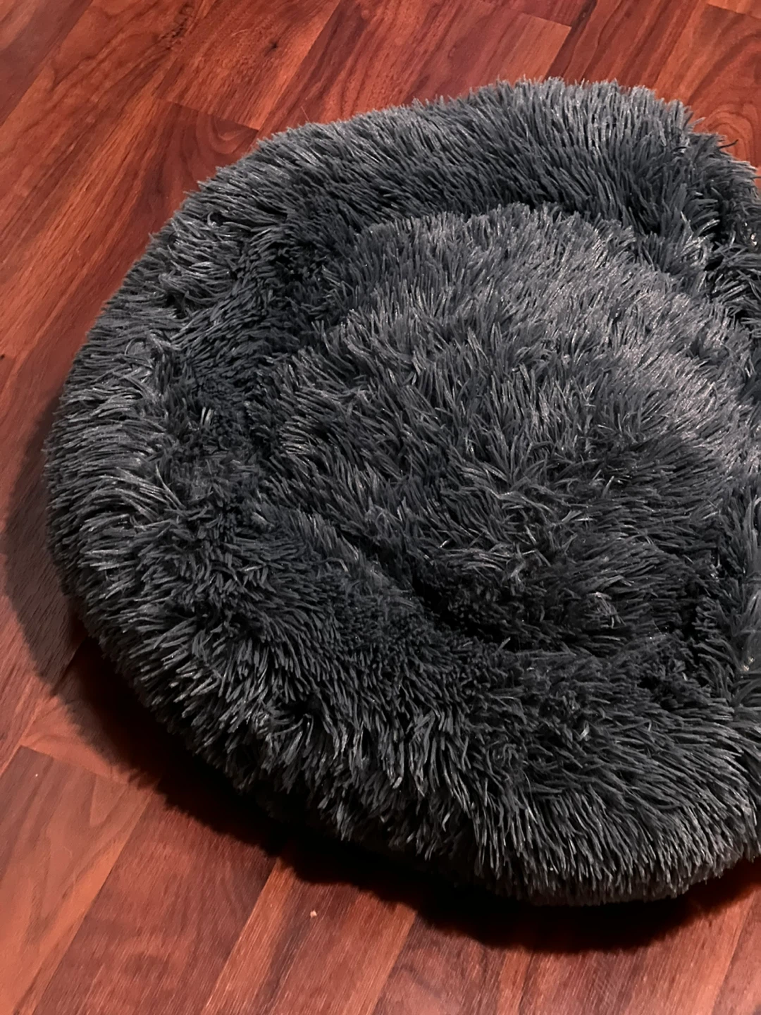 Breandnew Dark Grey Plush Pet Bed