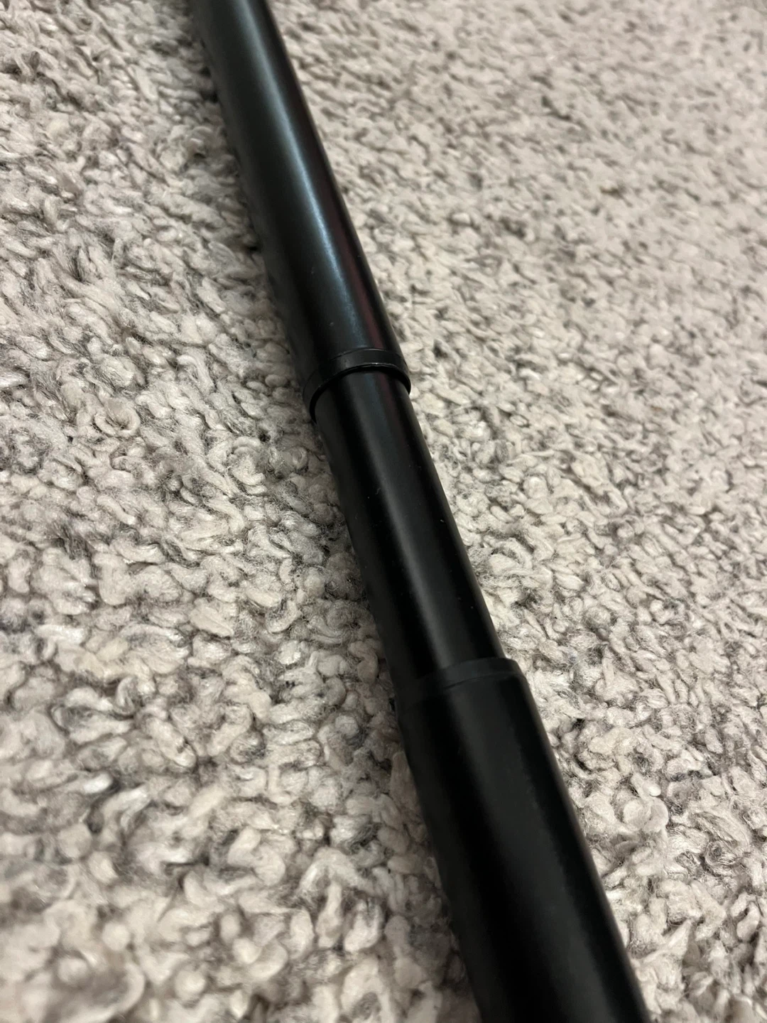 Black Curtain Rod and Brackets - photo 2