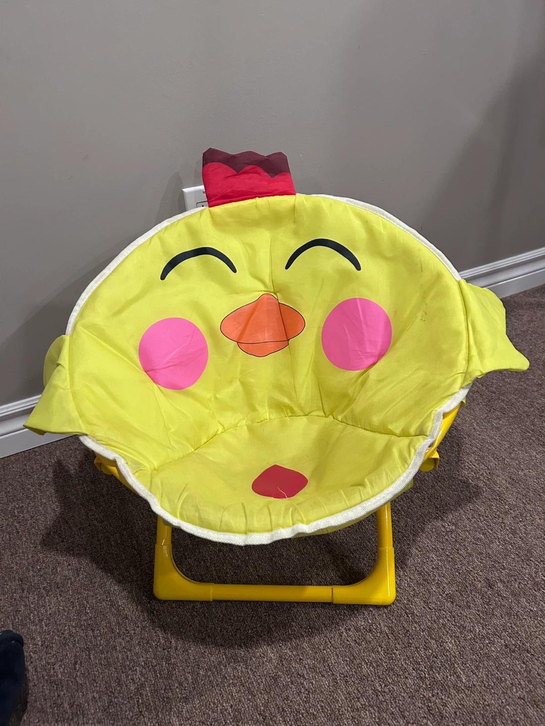 Yellow Chick Folding Kids Chair