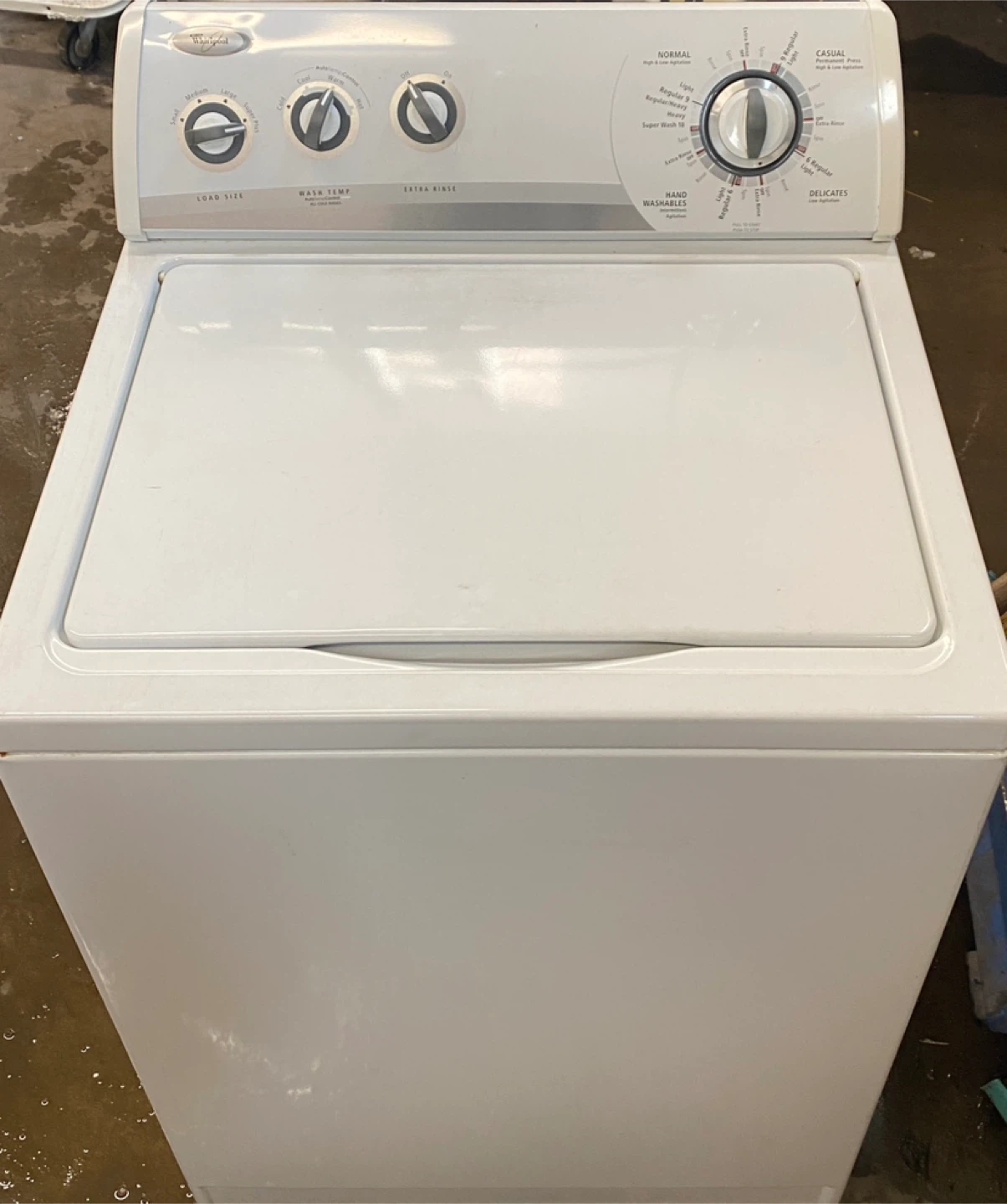 Super Capacity Whirlpool Washer