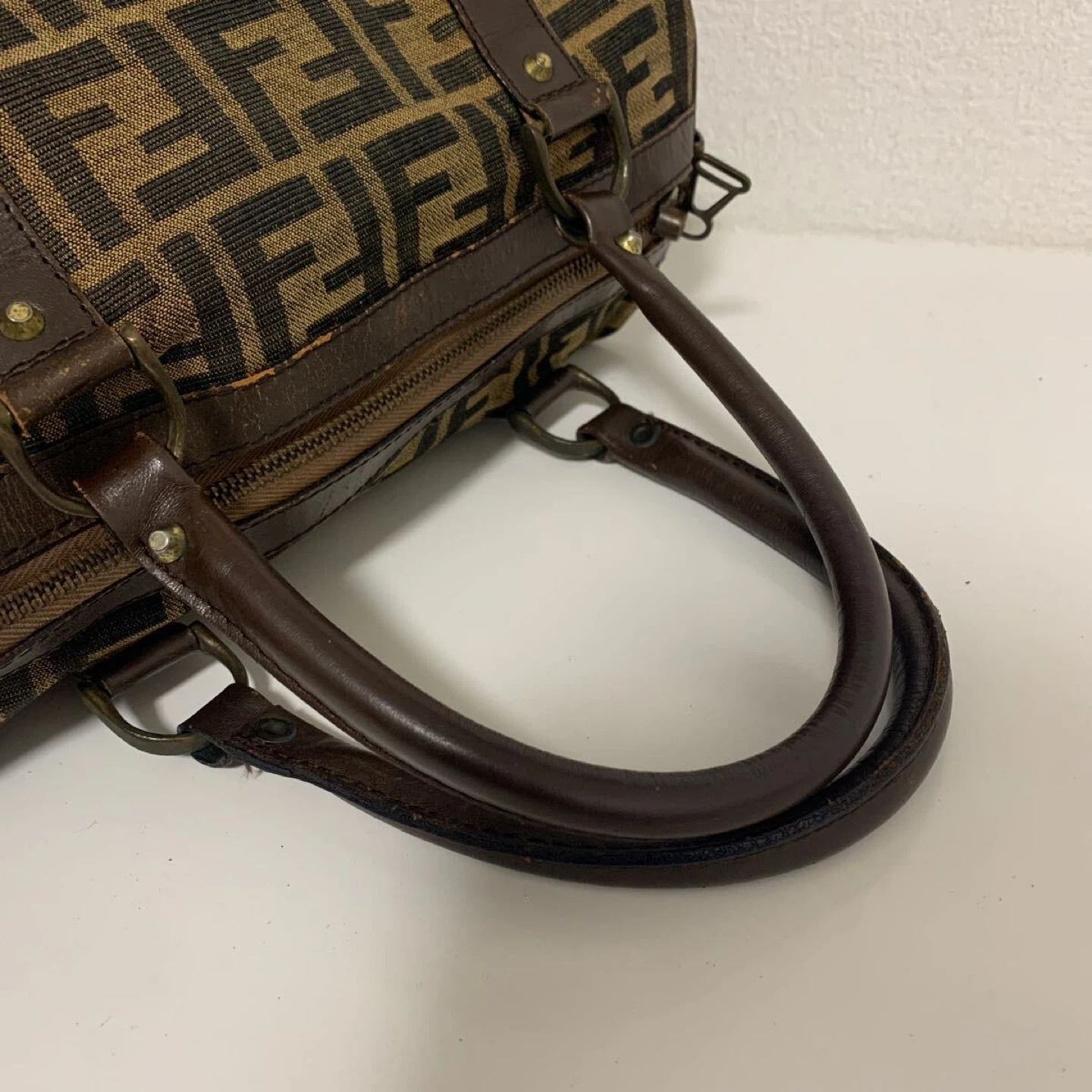 Fendi Zucca Pattern Boston vintage Bag - photo 5