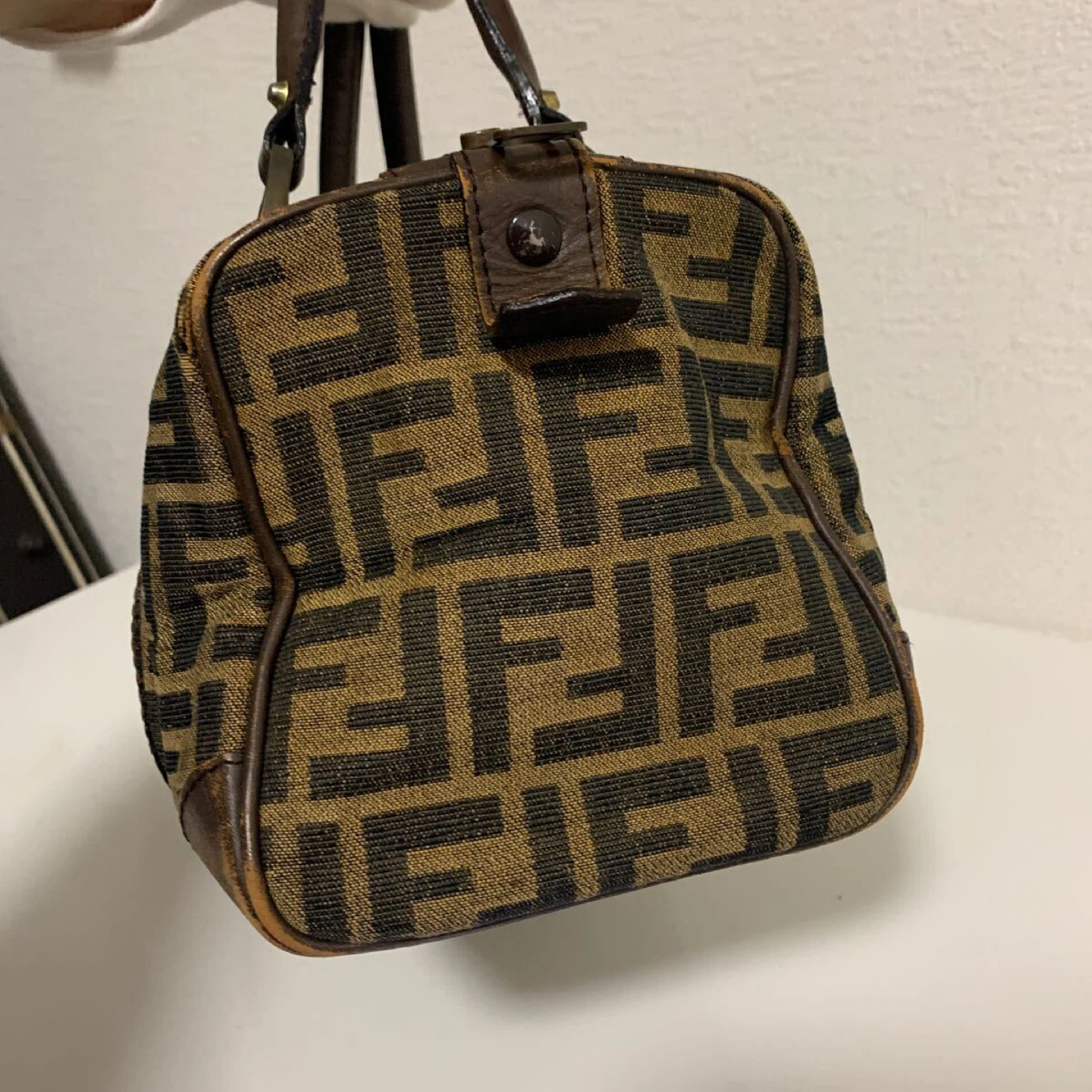 Fendi Zucca Pattern Boston vintage Bag - photo 2