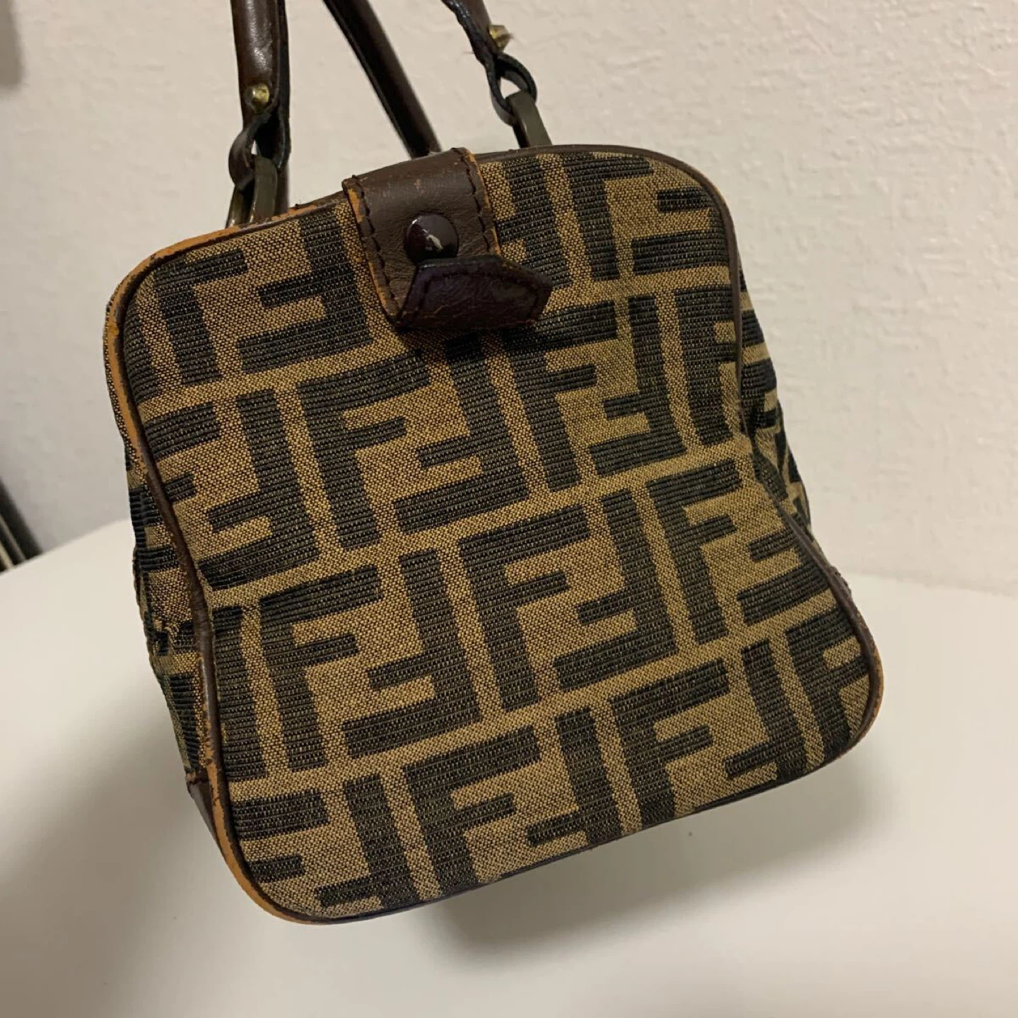 Fendi Zucca Pattern Boston vintage Bag - photo 3
