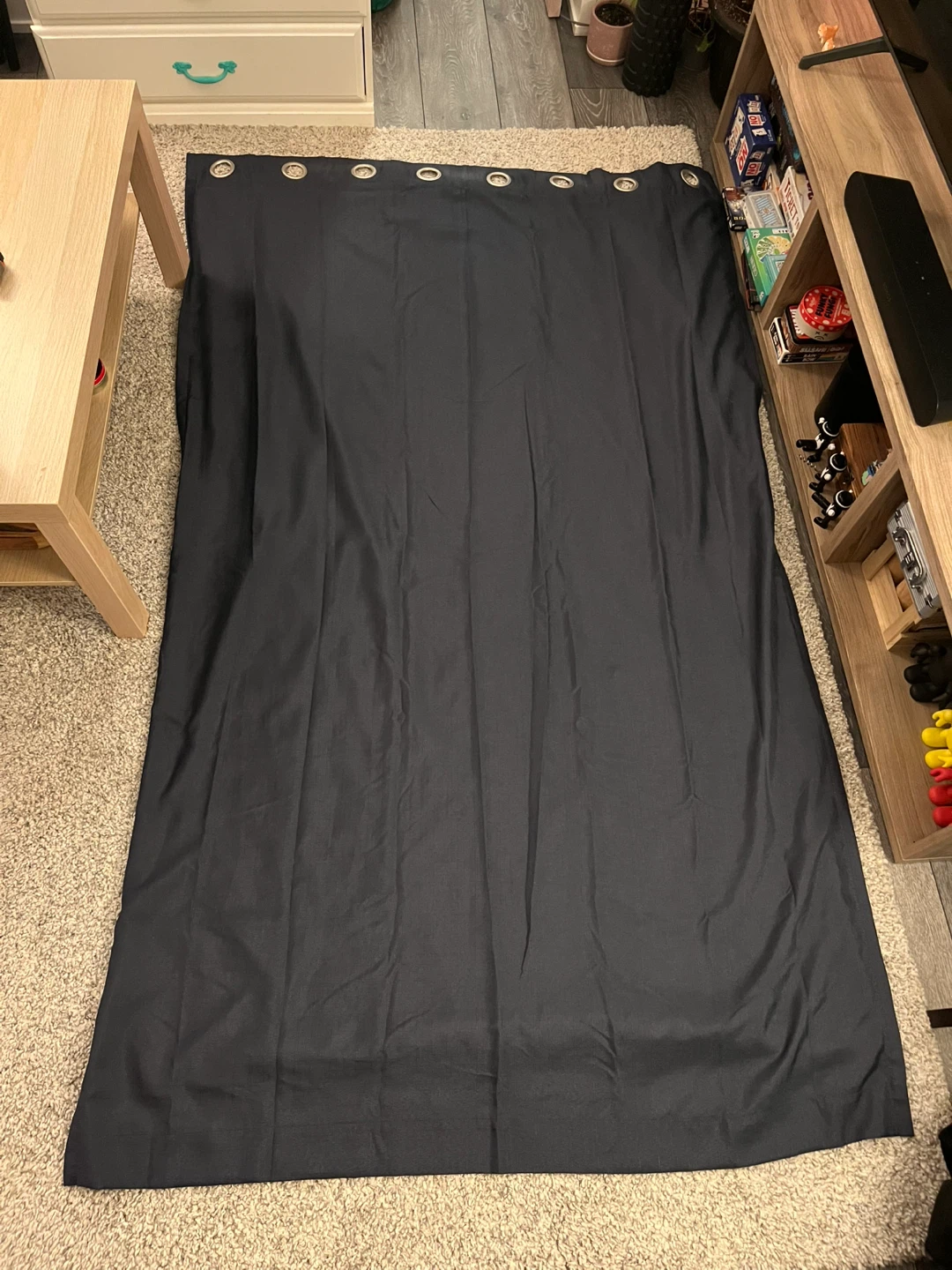 Black-out curtains (pair) - dark blue