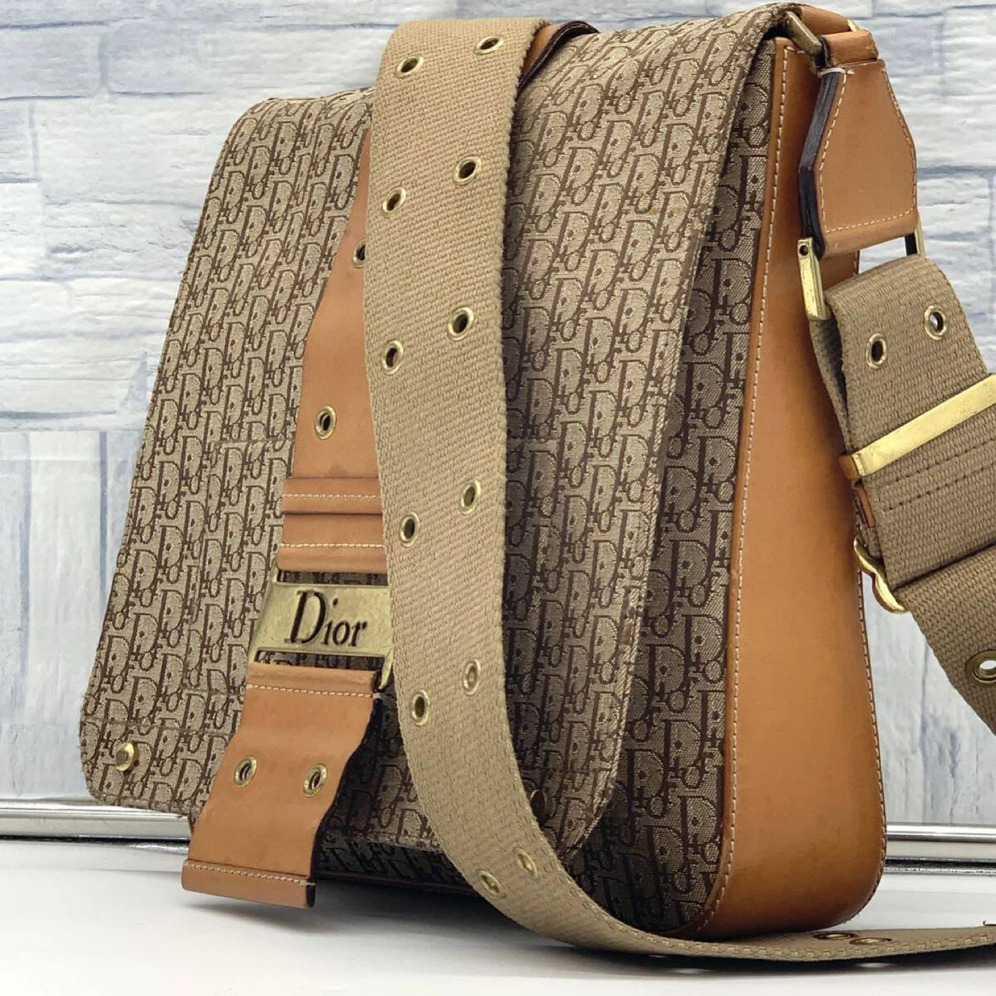 Leaving Canada Next Week – Dior Monogram Vintage Messenger Bag