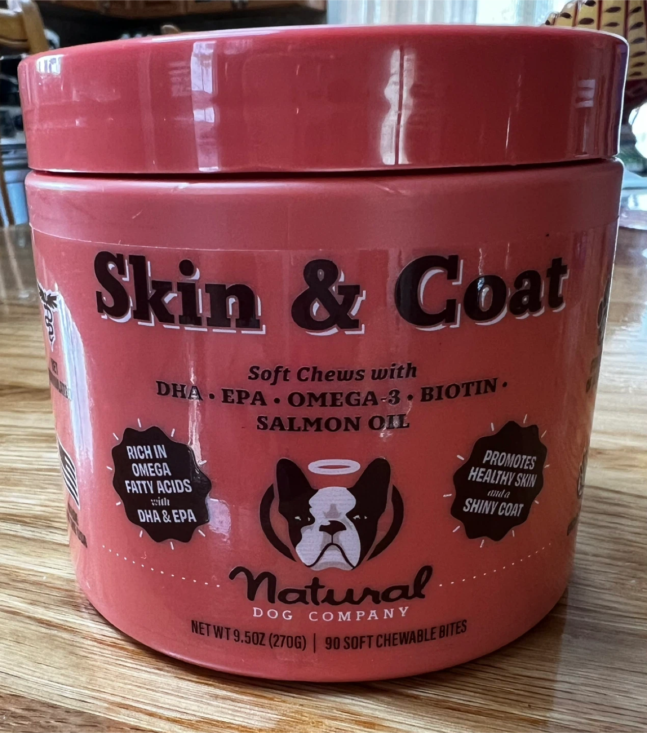 Natural Dog Company Skin & Coat Soft Chews - Salmon Oil