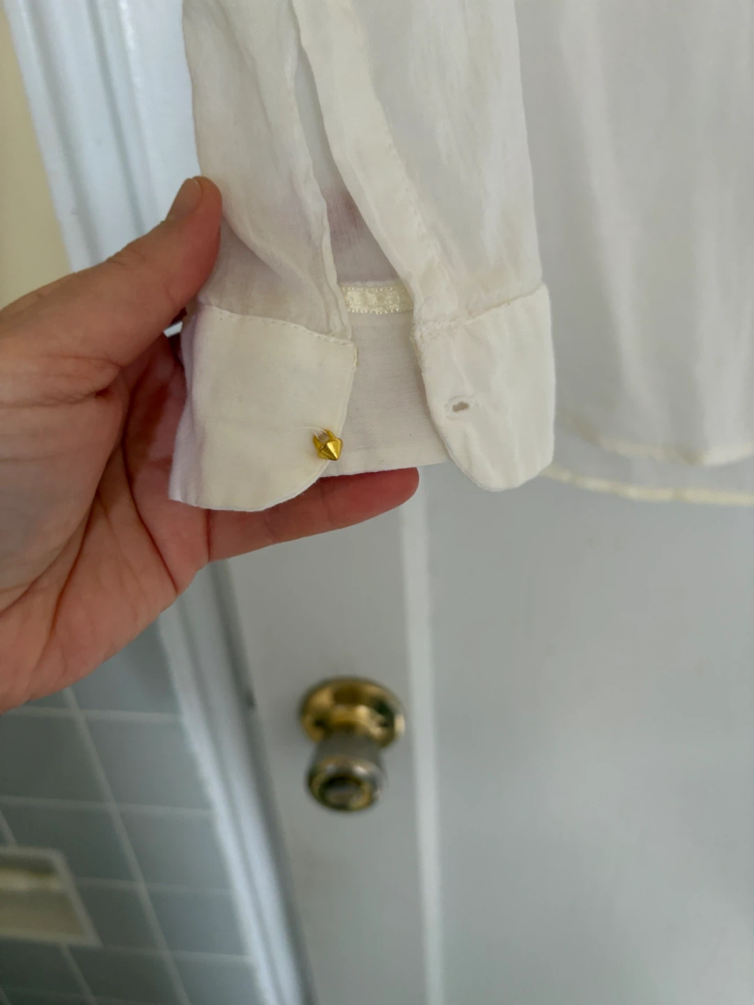White Zara Button Up Shirt - photo 4