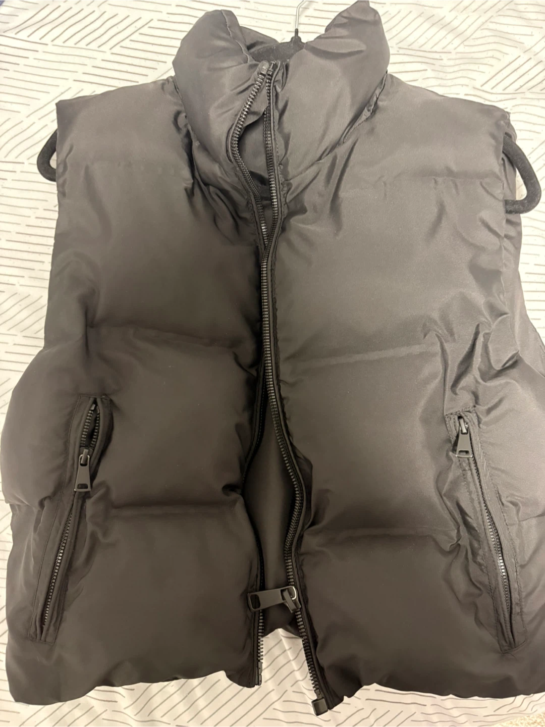 Zara Puffer Vest - Black - Size S