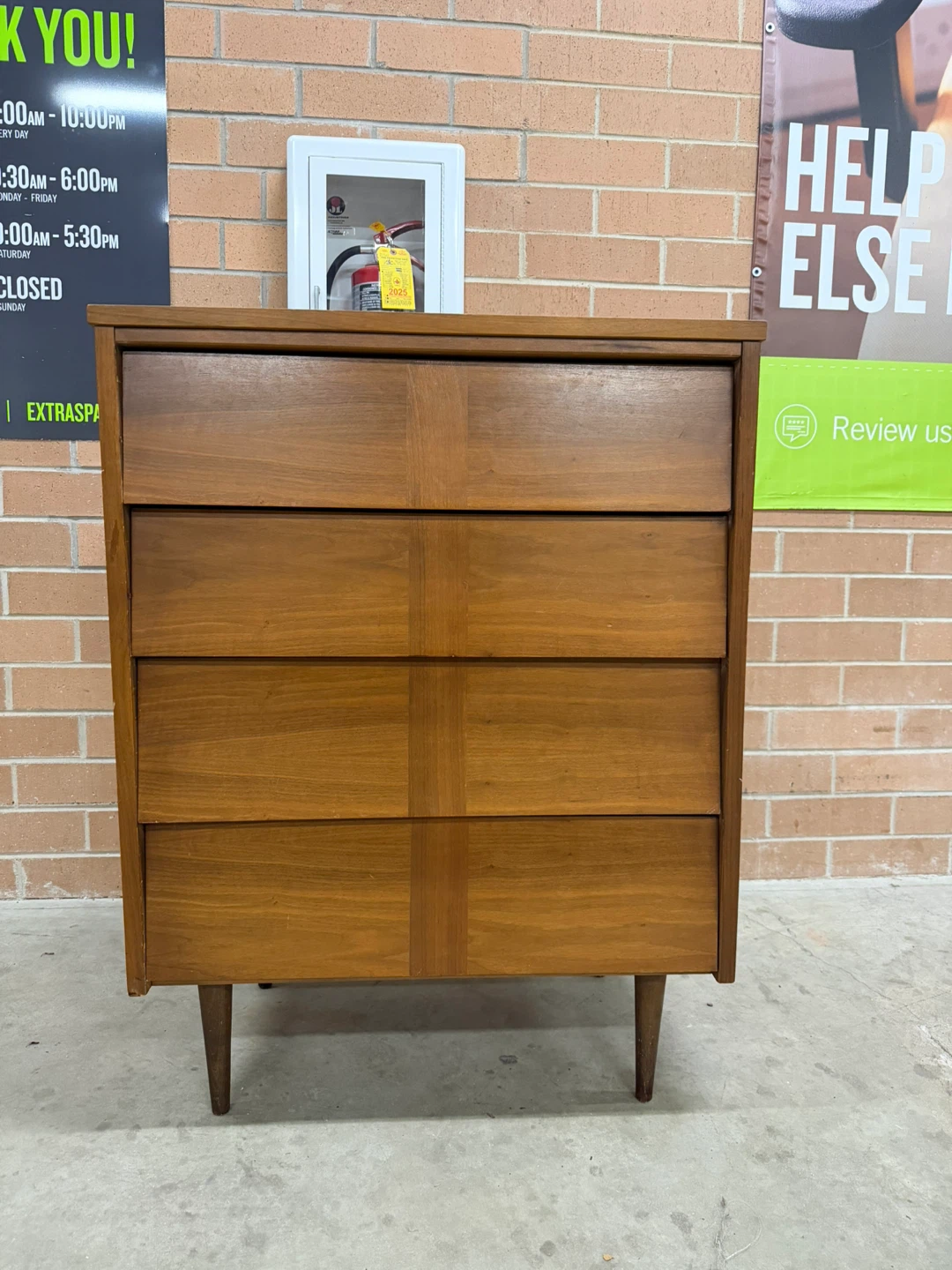Mid-Century Modern 4-Drawer Dresser