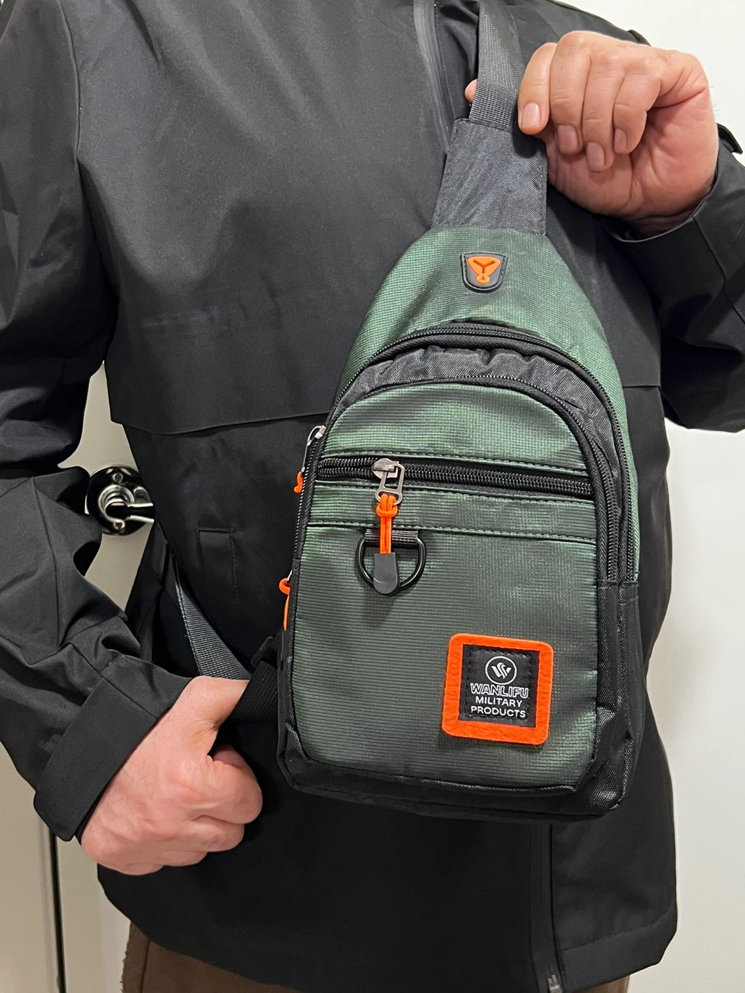 WANLIFEU Military Products Sling Bag - Green - photo 2