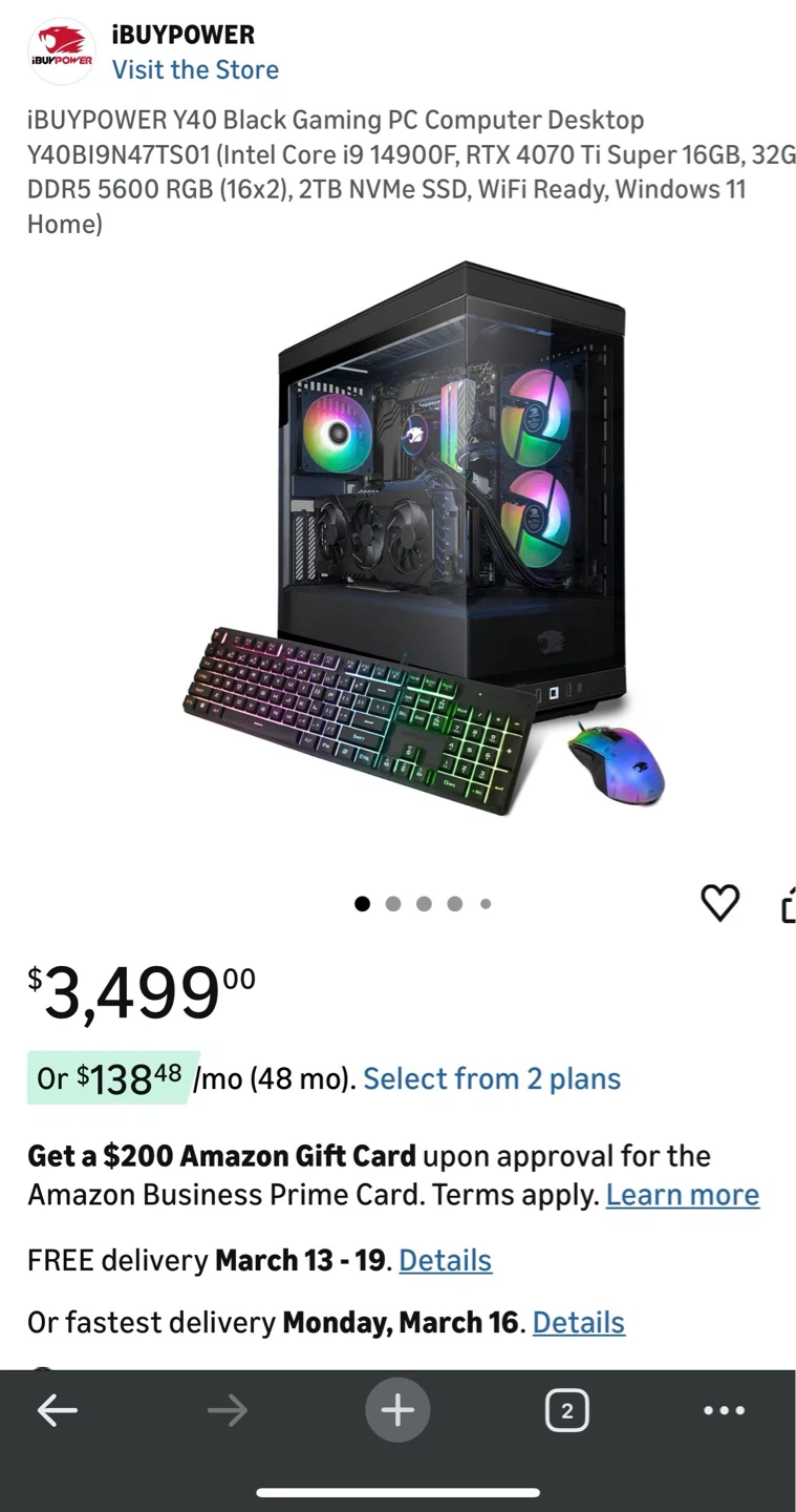 Price Drop🔥Gaming PC -NVIDIA16GB, Intel Core i9,2TB NVMe,32GBRAM