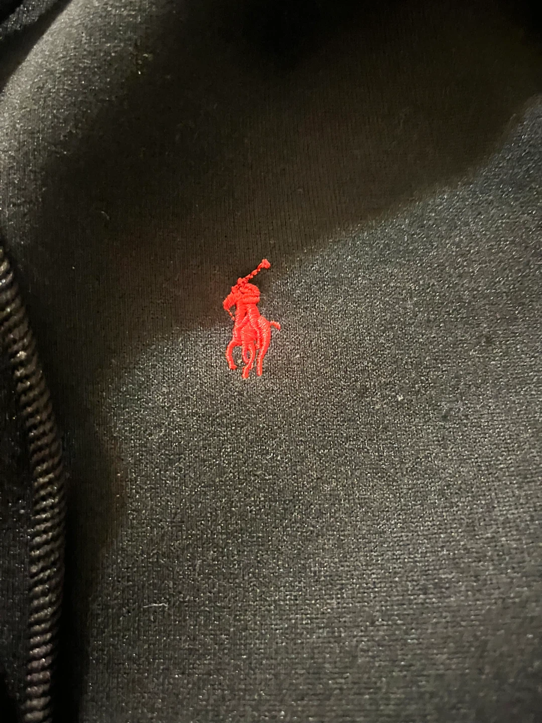 Polo Ralph Lauren Zip-Up Hoodie - Black - Size S - photo 2