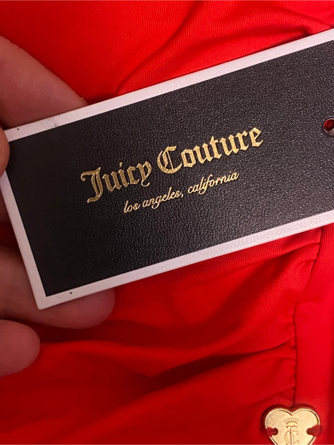 Juicy Couture Red Bandeau Swimdress - XS - photo 2