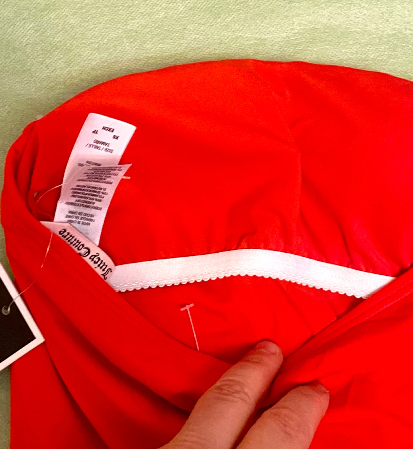Juicy Couture Red Bandeau Swimdress - XS - photo 4