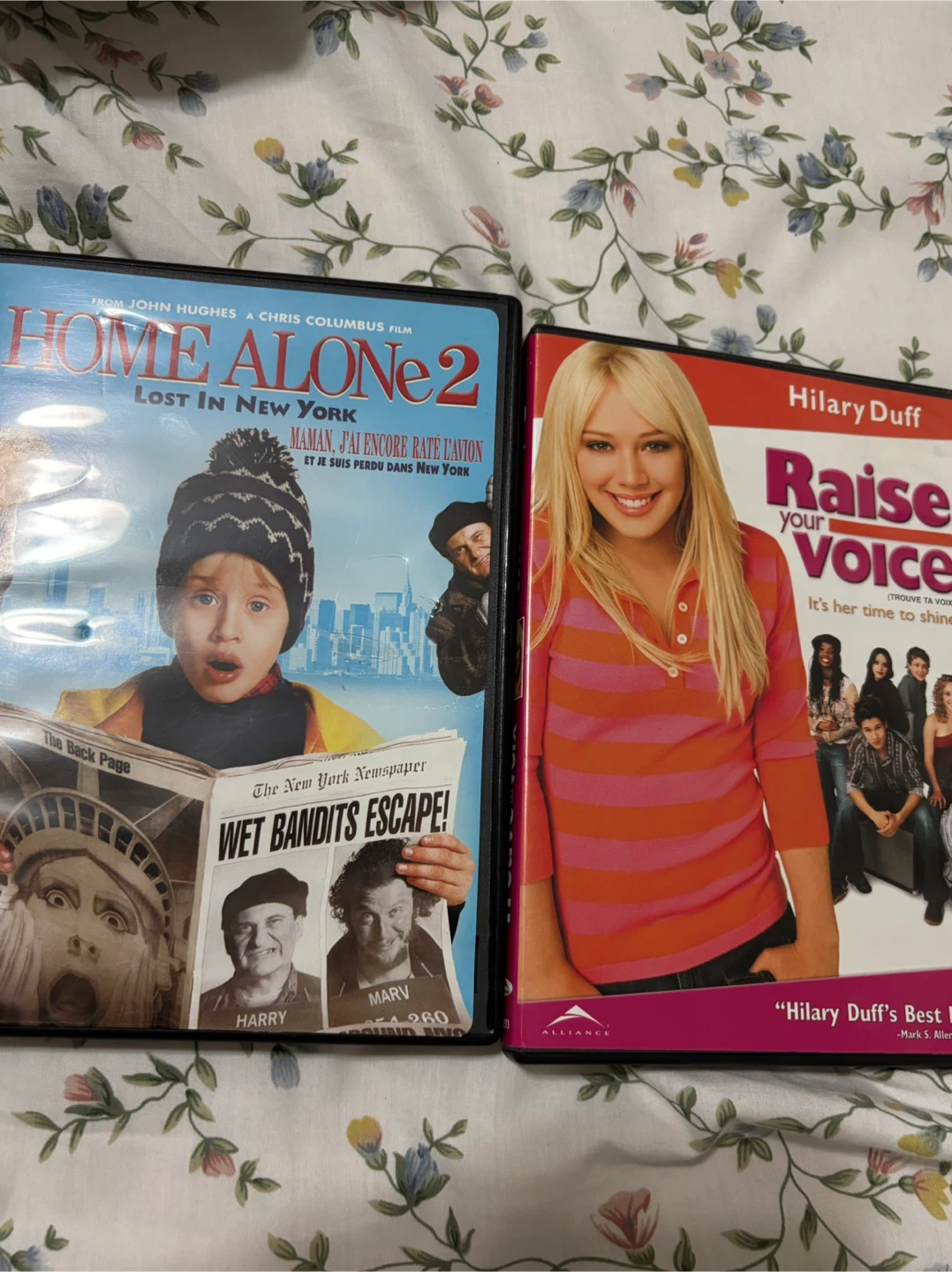 Home Alone 2: Lost in New York and Raise your voice DVD