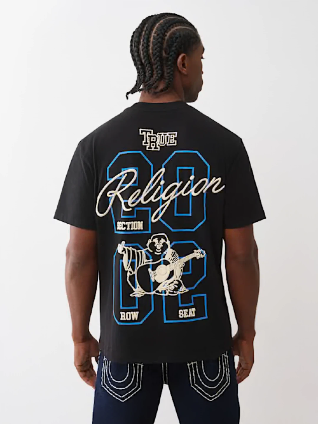 True Religion Black Graphic T-Shirt