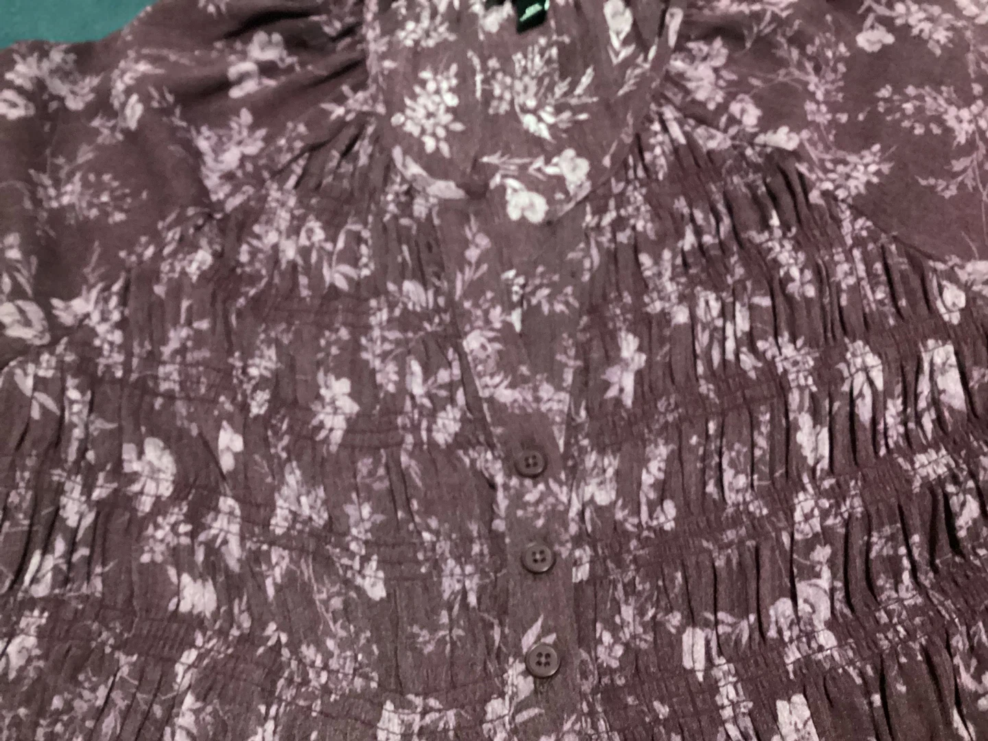 Torrid Floral Smocked V-Neck Top - photo 3